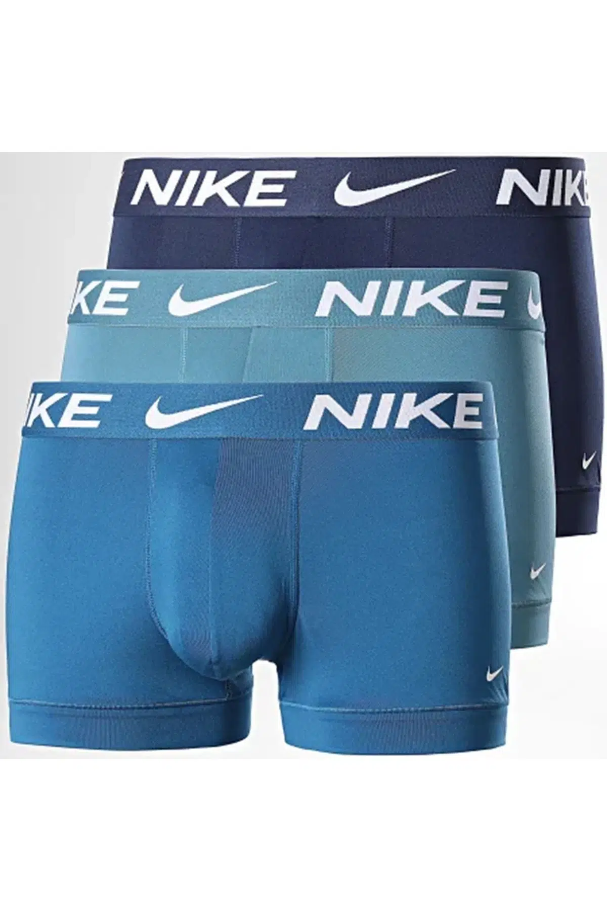 Nike Dri Fit Ultra Stretch 3 Pack Micro 3 lü Paket Kısa Boxer Mavi Yeşil Lacivert