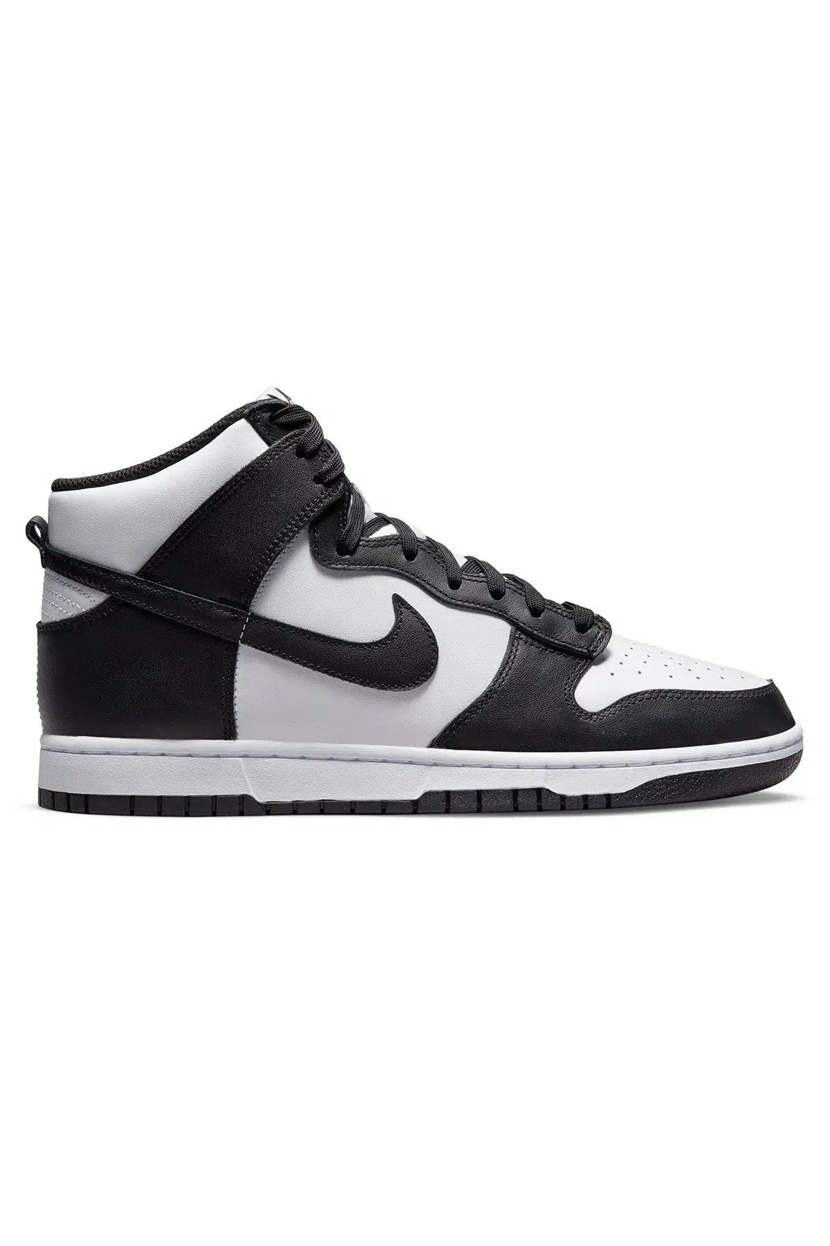 Nike Dunk Hıgh Retro Leather Unisex Shoes Hakiki Deri Günlük Spor Ayakkabı Beyaz Siyah