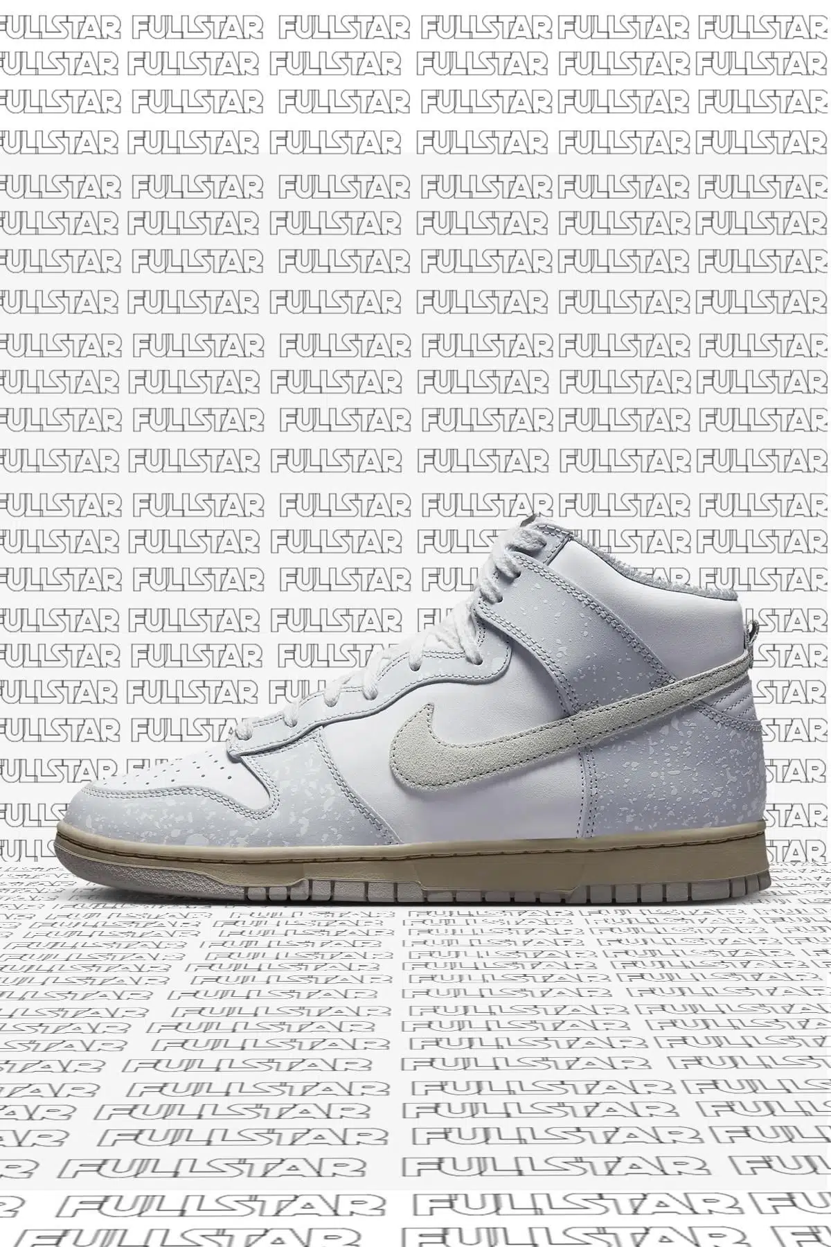 Nike Dunk High Retro Leather Sneaker Hakiki Deri Bilekli Beyaz Spor Ayakkabı 