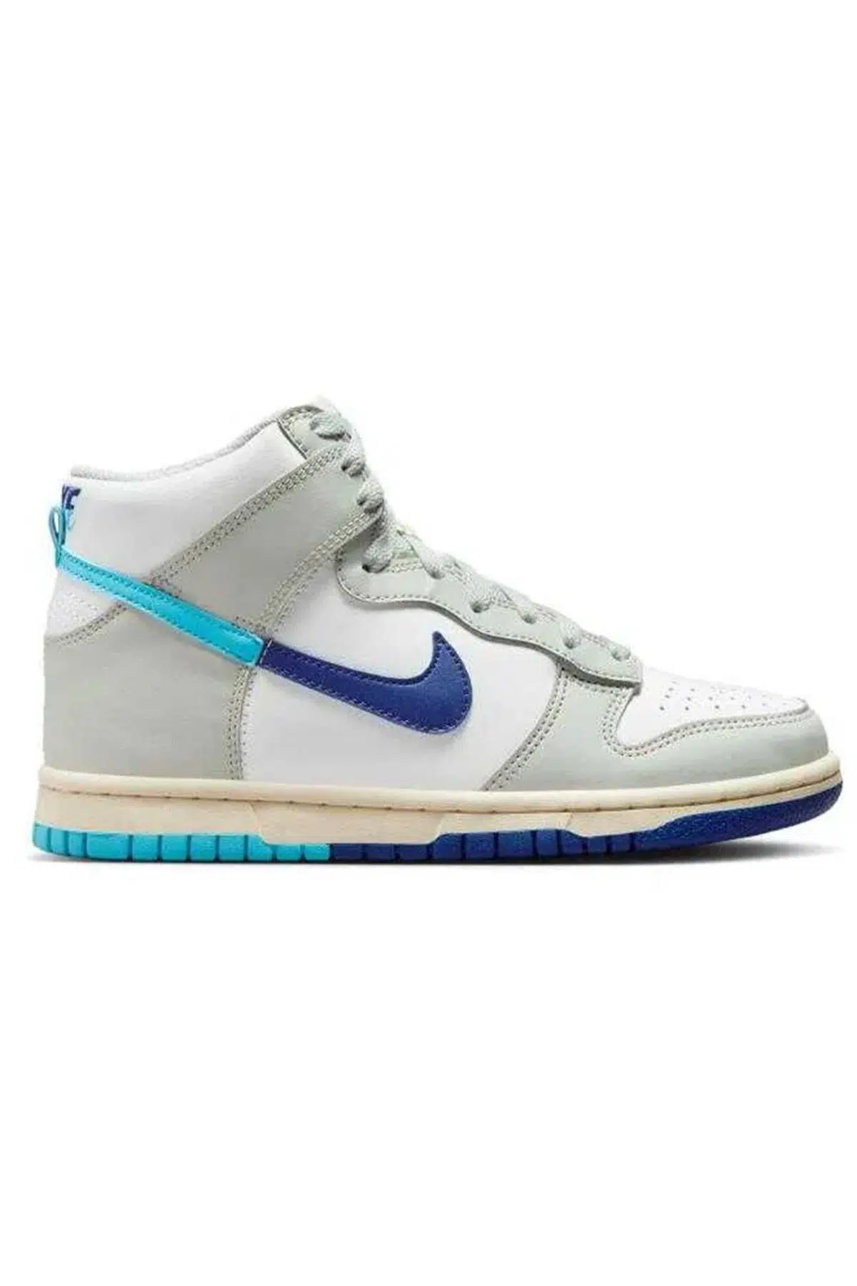 Nike Dunk High SE Leather Unisex Sneaker Hakiki Deri Unisex Günlük Spor Ayakkabı Beyaz