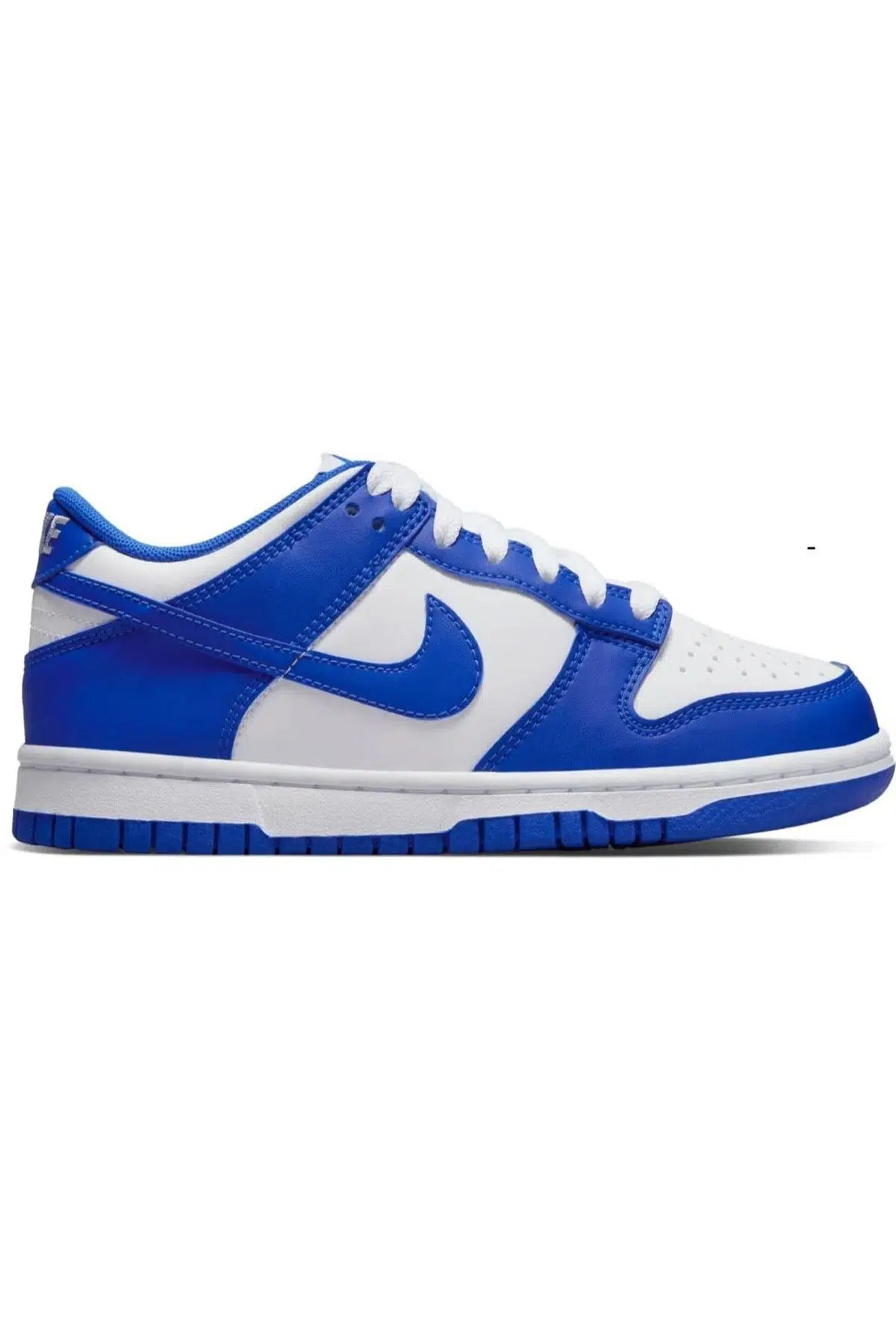 Nike Dunk Low GS Leather Unisex Sneaker White Blue Hakiki Deri Beyaz Mavi Günlük Spor Ayakkabı