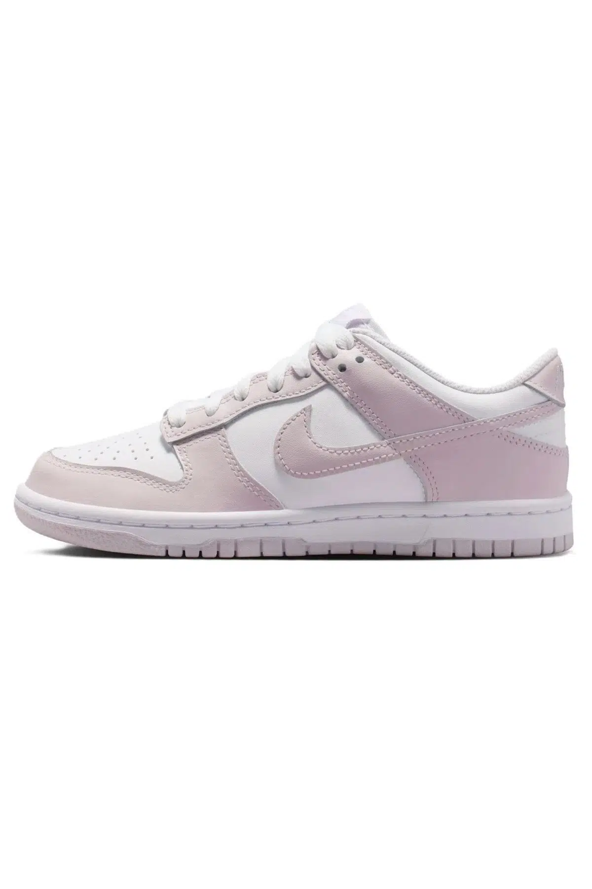 Nike Dunk Low GS Leather Unisex Sneaker Hakiki Deri Günlük Spor Ayakkabı Beyaz Pembe