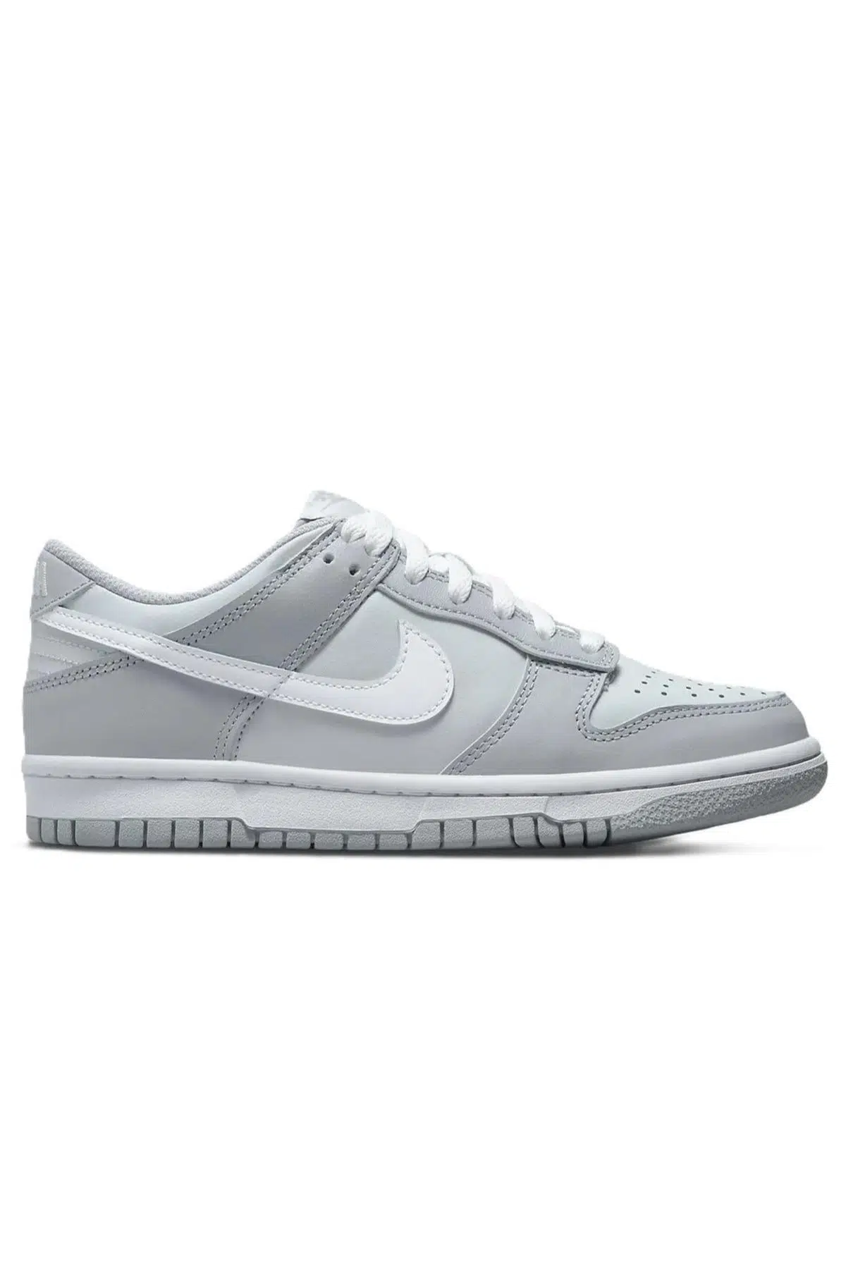 Nike Dunk Low Leather Unisex Sneaker Hakiki Deri Günlük Spor Ayakkabı Gri 