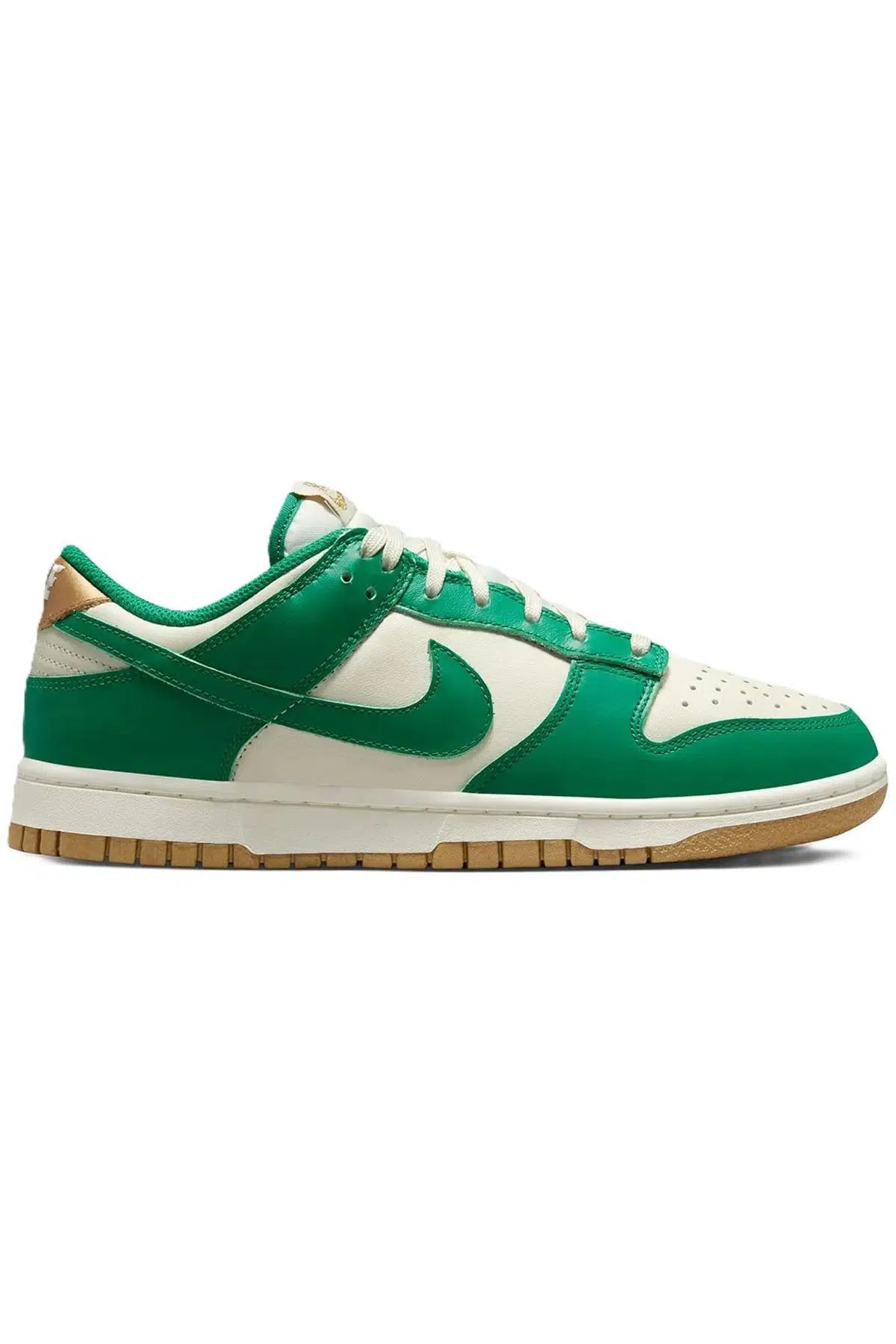 Nike Dunk Low Leather Women Sneaker Hakiki Deri Beyaz Yeşil Spor Ayakkabı Kadın