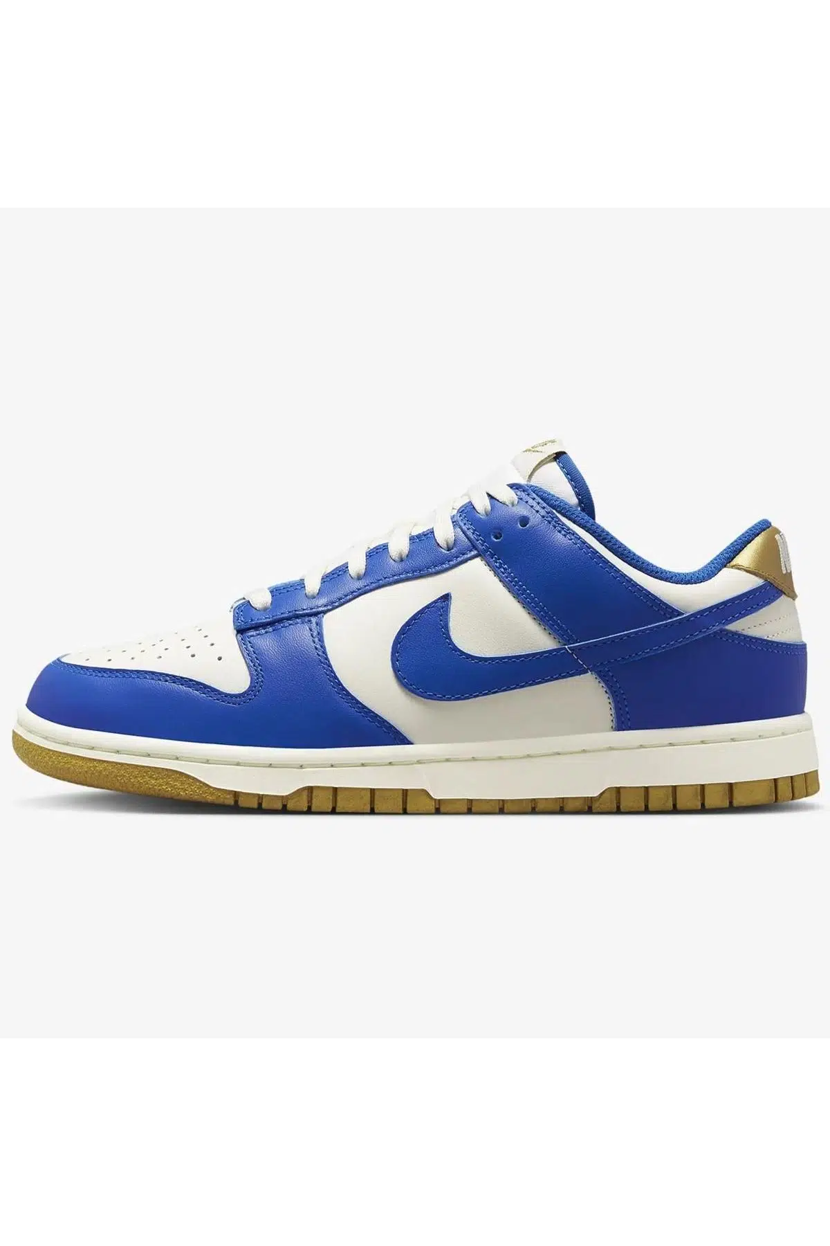 Nike Dunk Low Leather Women Sneaker Hakiki Deri Beyaz Lacivert Spor Ayakkabı Kadın