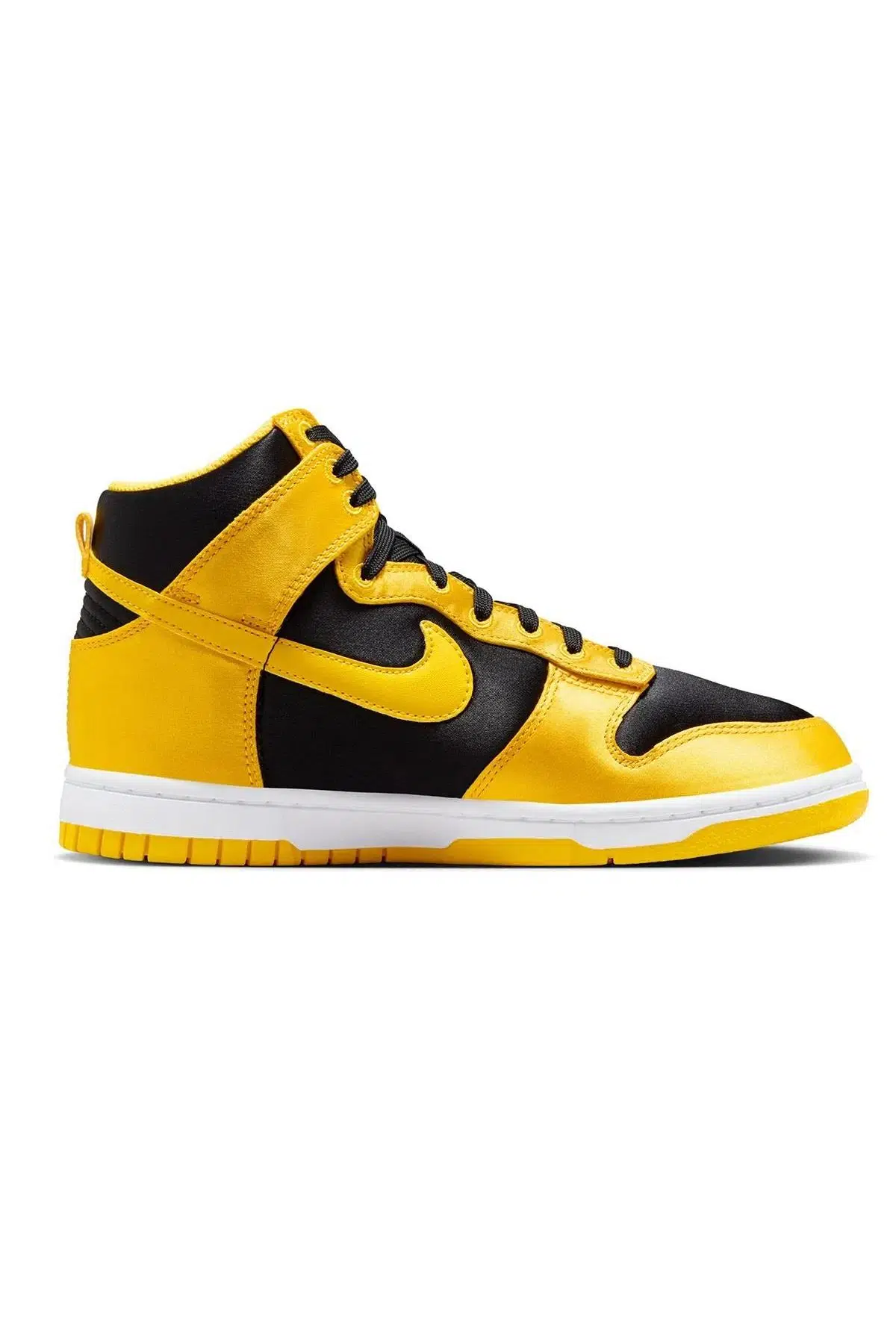 Nike Dunk Low Mid Women Black Yellow Sneaker Günlük Spor Ayakkabı Kadın Siyah Sarı