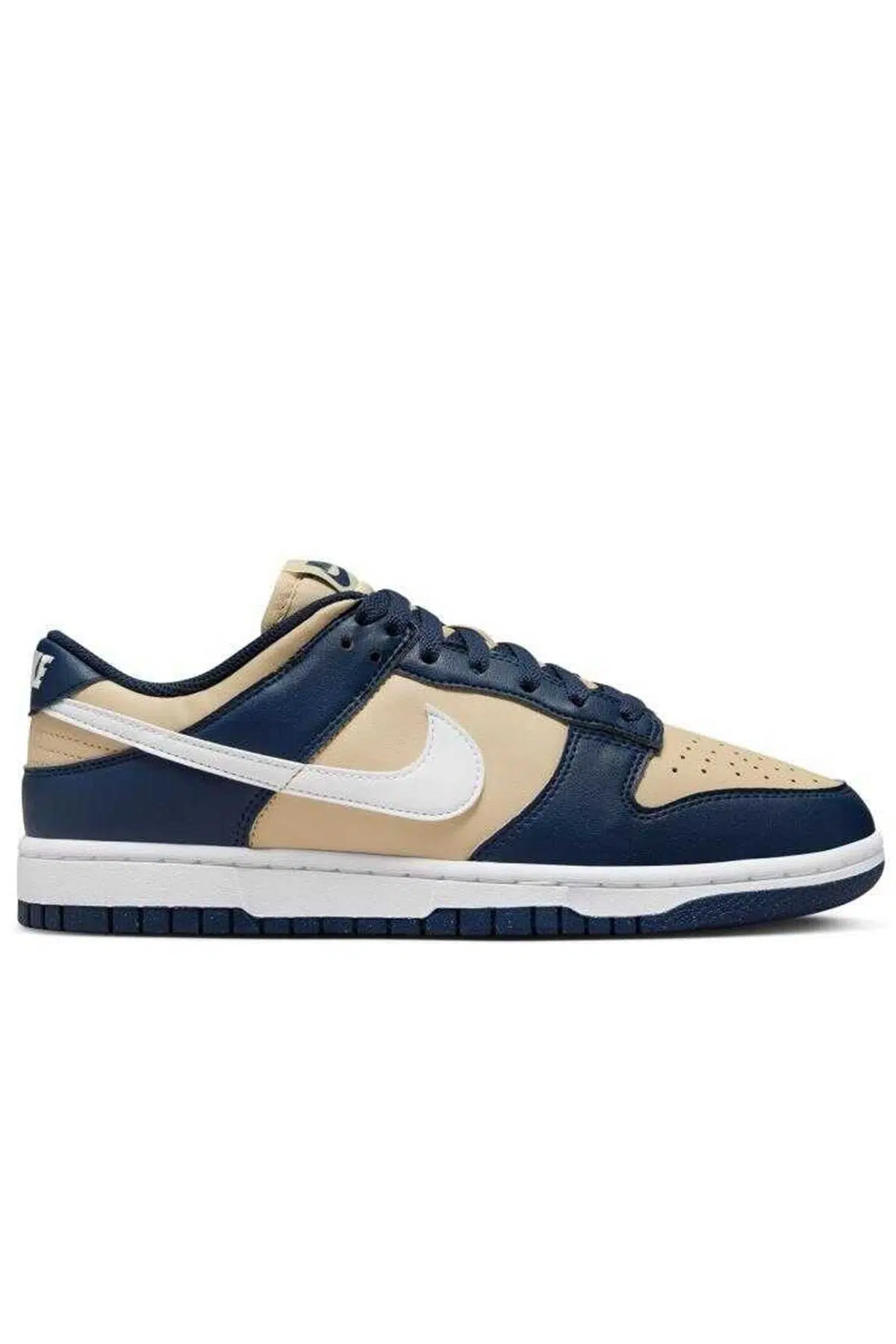 Nike Dunk Low Next Nature Leather Women Sneaker Hakiki Deri Beyaz Lacivert Kadın Spor Ayakkabı 