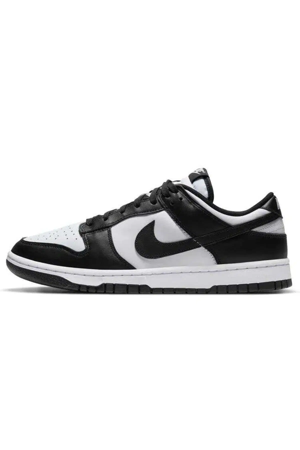 Nike Dunk Low Retro Panda Leather Mens Sneaker Hakiki Deri Günlük Spor Ayakkabı Siyah Beyaz 