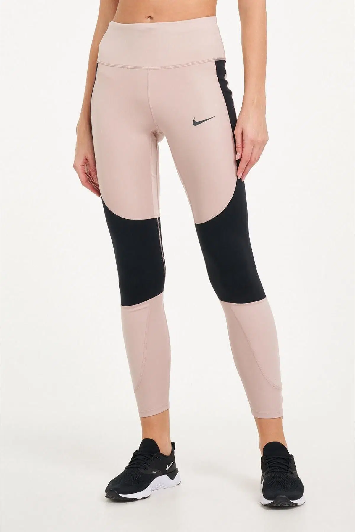 Nike Epic Lux Buhar Bariyer Cepli Şekillendirici Toparlayıcı Pembe Siyah Spor Tayt