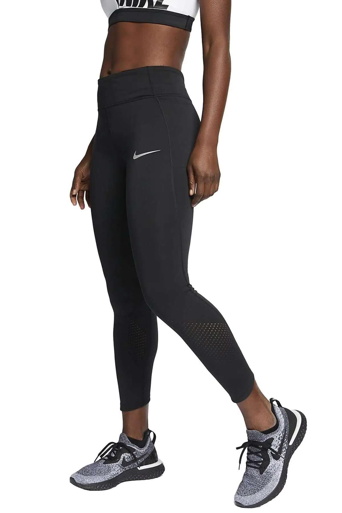 Nike Epic Lux Buhar Bariyer Cepli Şekillendirici Toparlayıcı Siyah Spor Tayt
