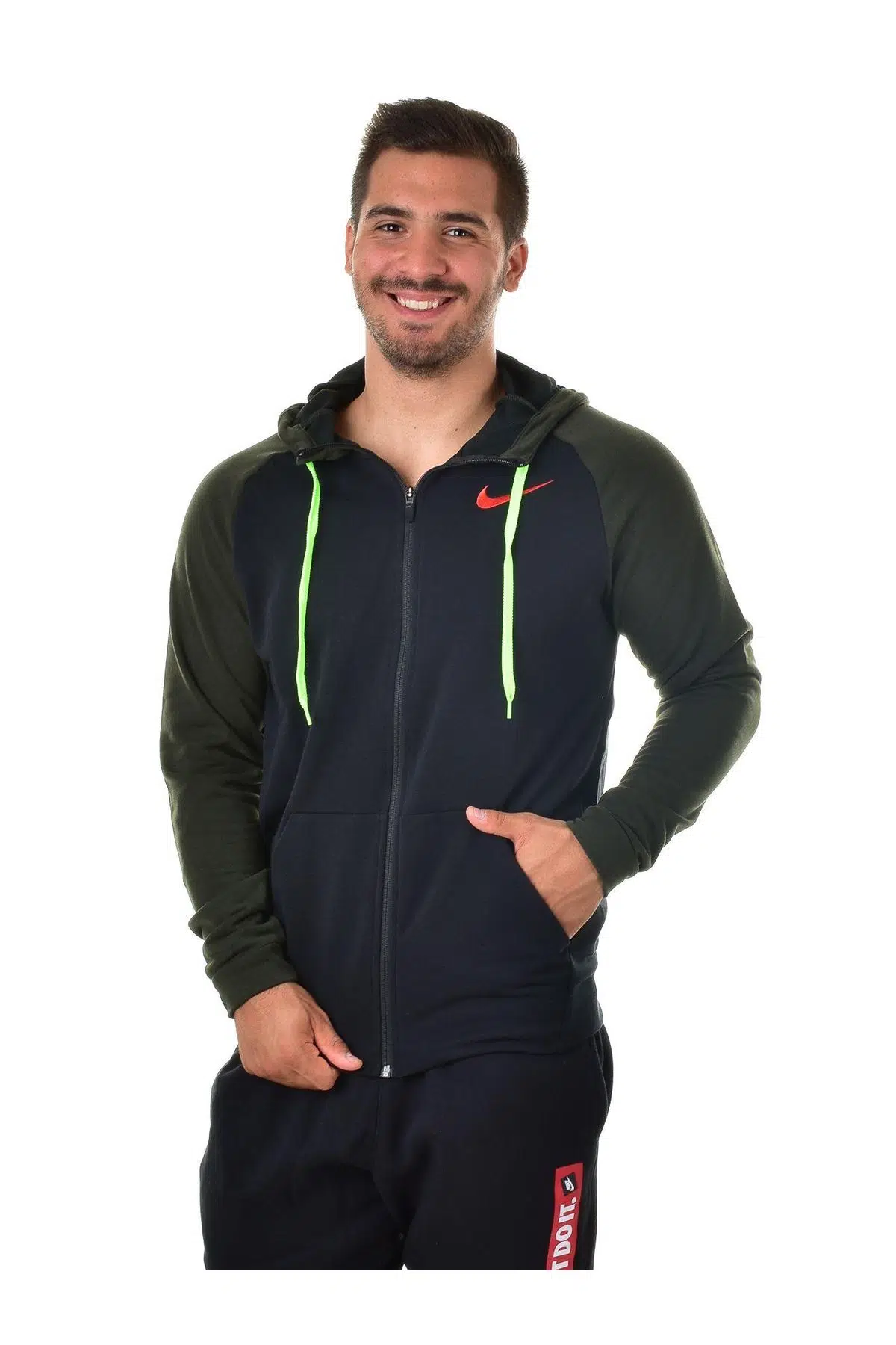 Nike Erkek Sweatshirt - M Nk Dry Hoodie Fz Fleece - 860465-014
