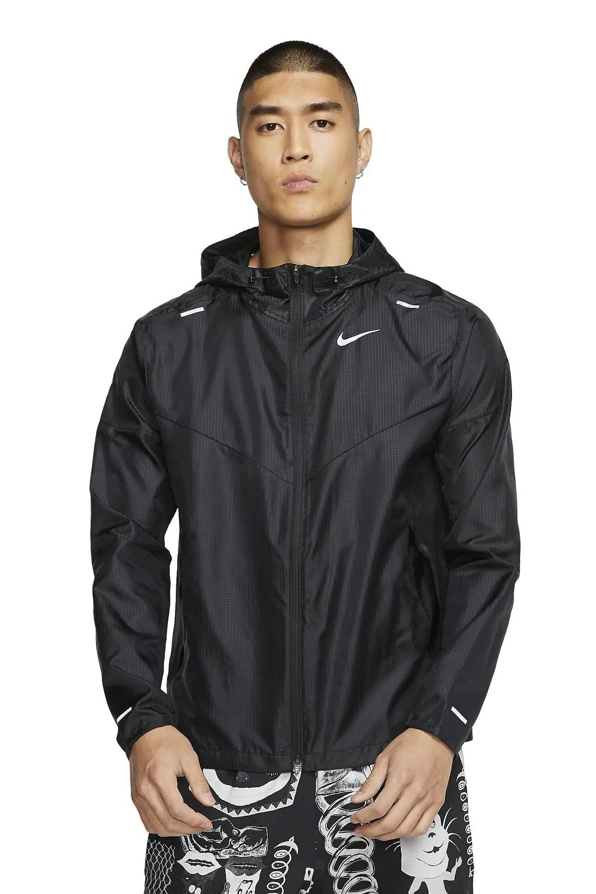 Nike Windrunner Running Full Zip Jacket Reflective Kapüşonlu Erkek Ceket