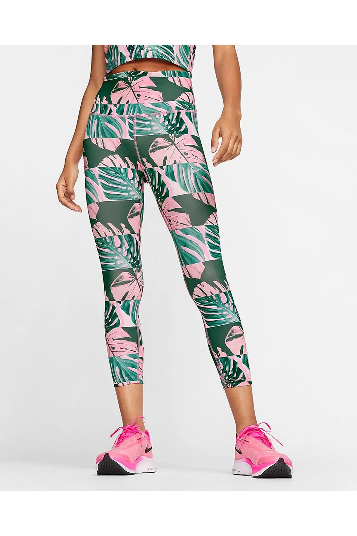 Nike Fast Dri-Fit 3 Cepli Yüksek Belli Koşu Taytı
