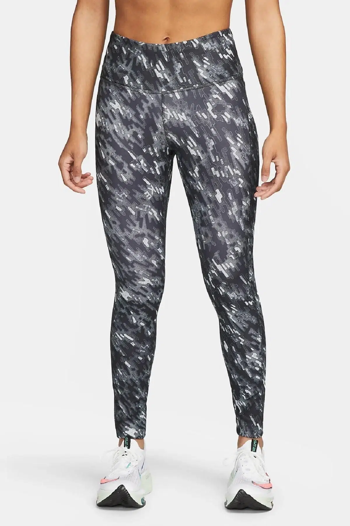 Nike Fast Dri Fit Running Leggins 3 Cepli Toparlayıcı Siyah Tayt