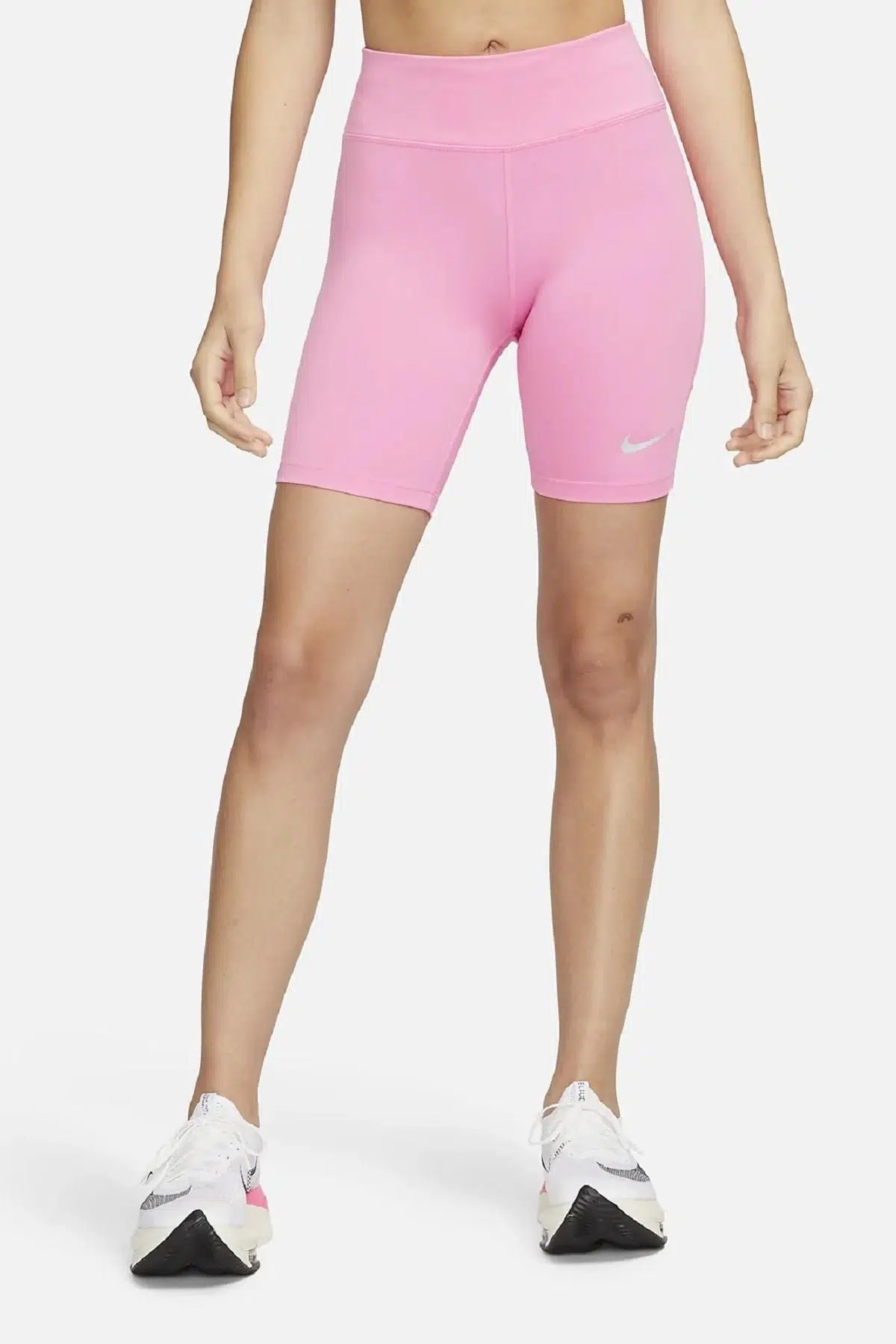 Nike Fast Women's 7 Running Yüksek Belli Toparlayıcı Shorts/Tayt, 2 Cepli Biker Tayt