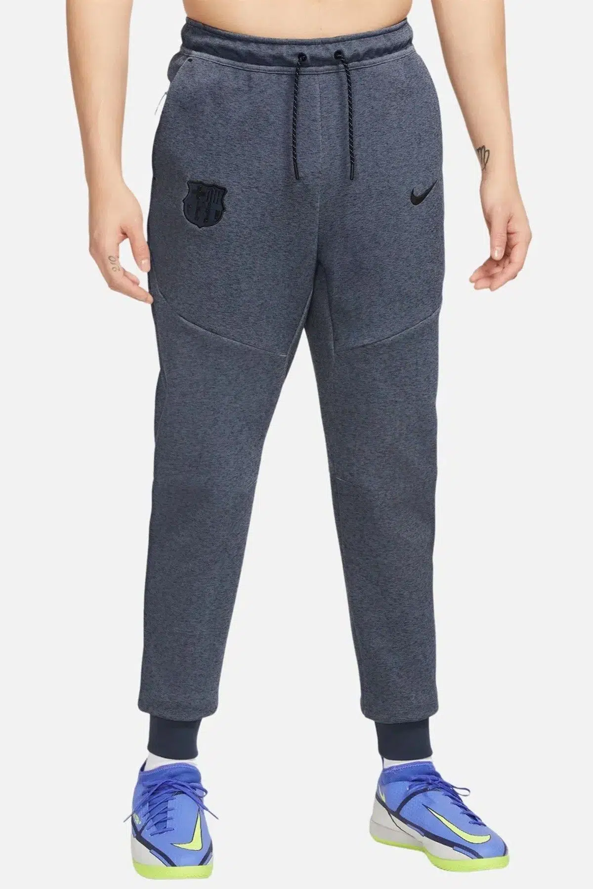 Nike FC Barcelona 23/24 Tech Fleece Mens Navy Pant Erkek Eşofman Altı Lacivert