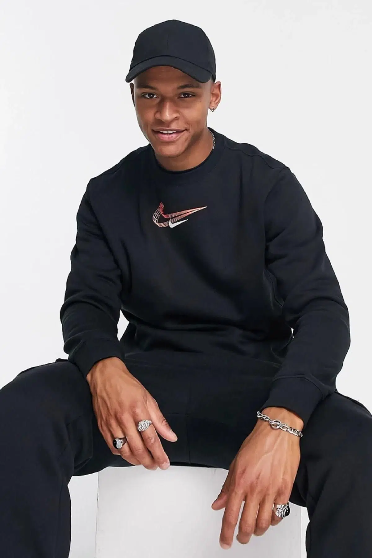 Nike Sportswear 3D Swoosh Graphic Fleece Kalın Sweatshirt DV