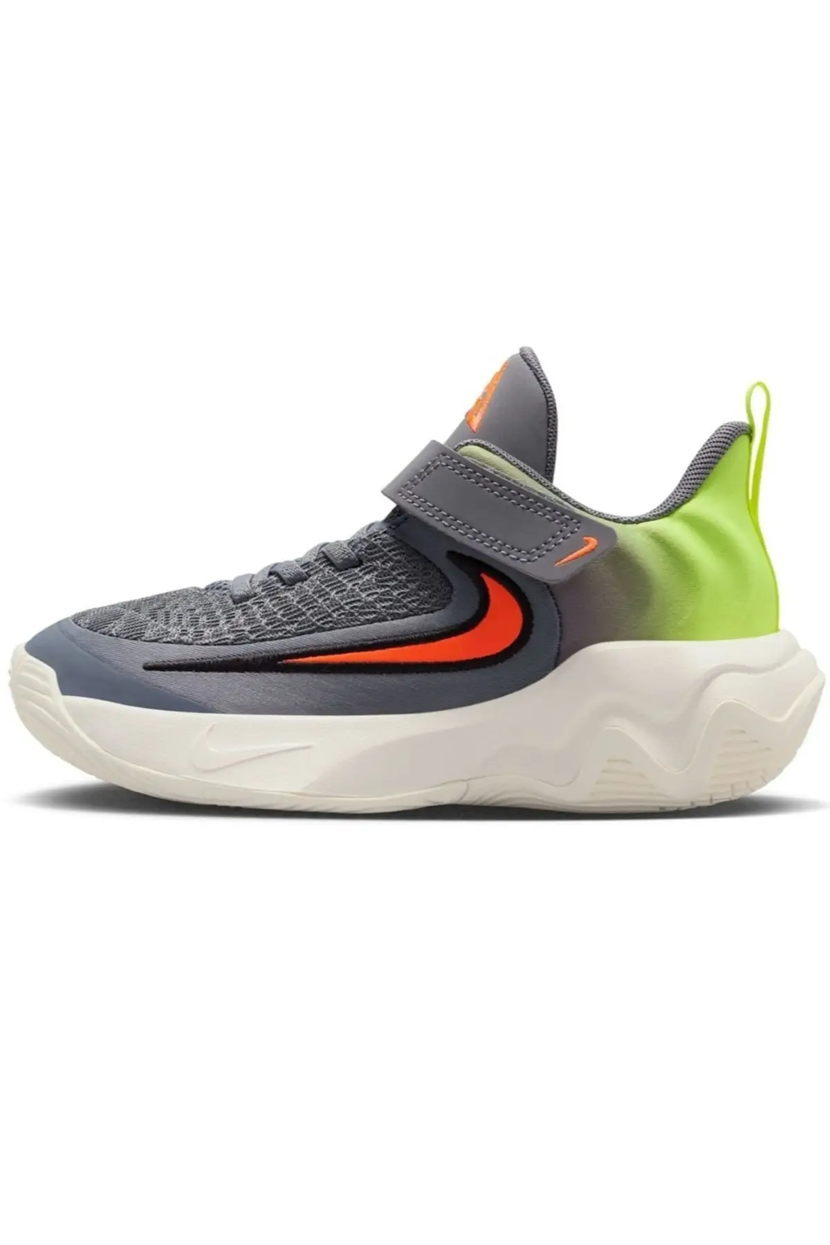 IH7665-500 Nike Giannis Immortality(PS)Kids Basketball Shoes Lastik Bağcıklı Cırtlı Çocuk Basketbol Ayakkabısı Gri