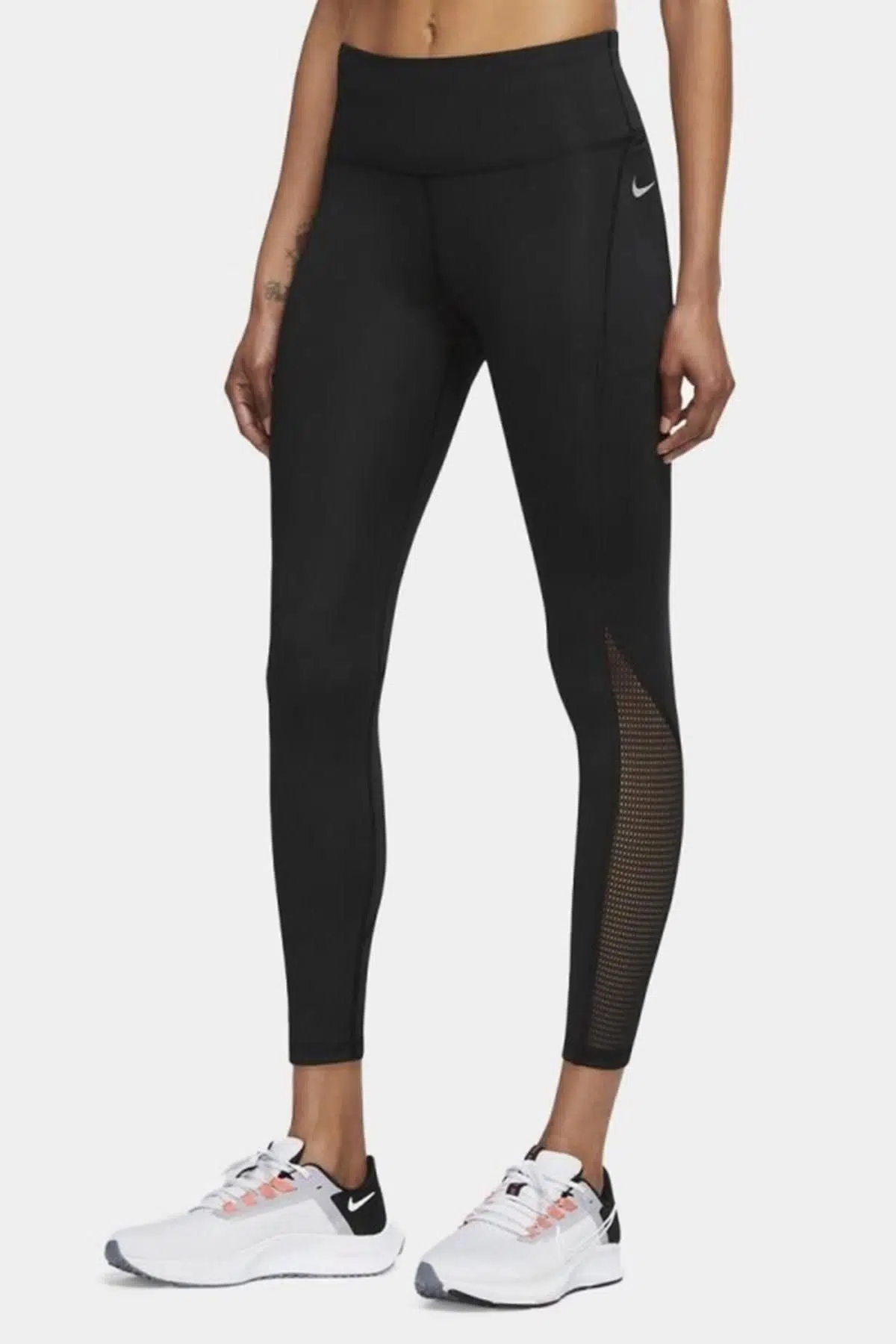 Nike Dri Fit Fast Legging 7/8 Black 3 Cepli Toparlayıcı Kadın Tayt Siyah