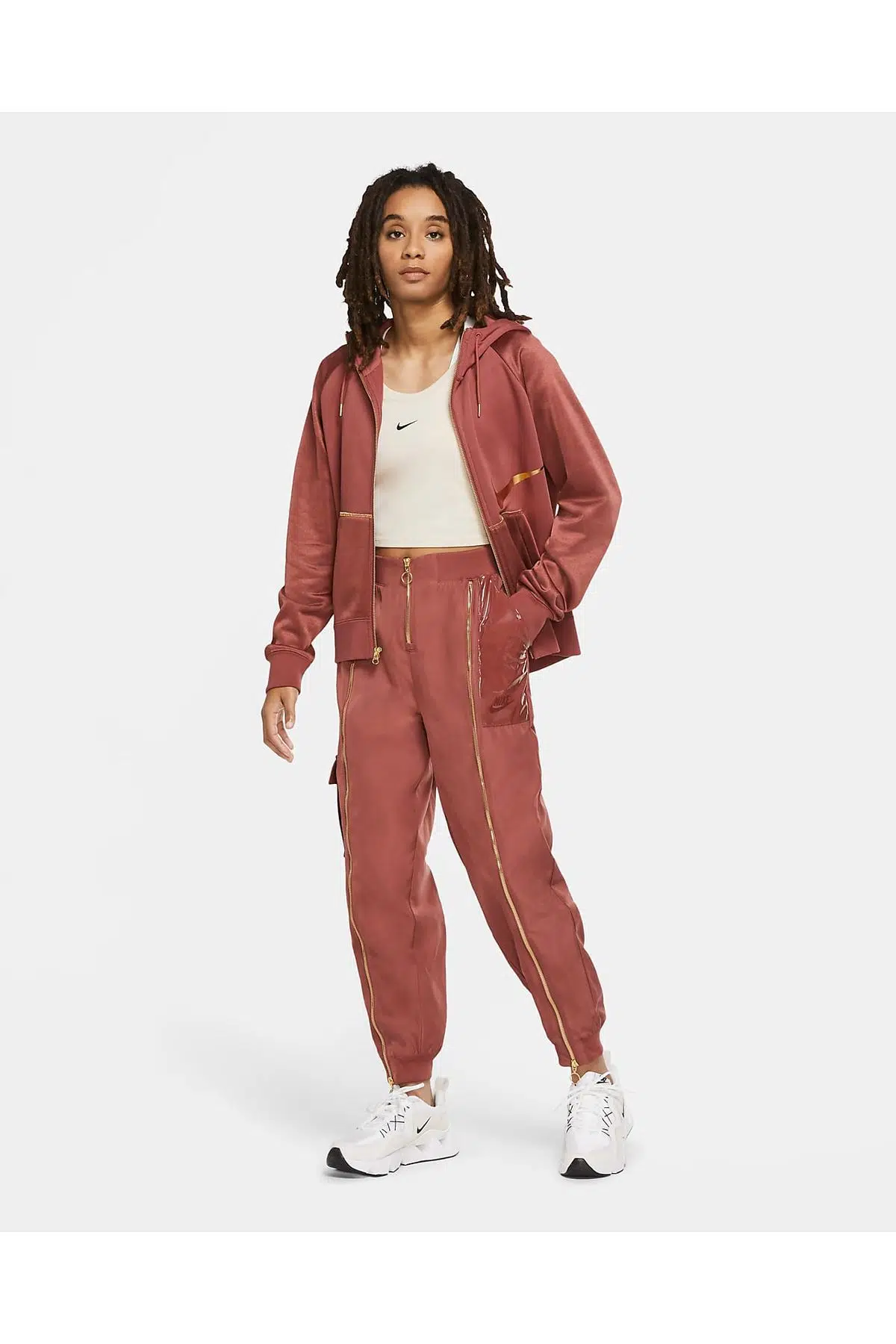 Nike Icon Clash Tam Boy Fermuarlı Pantolon
