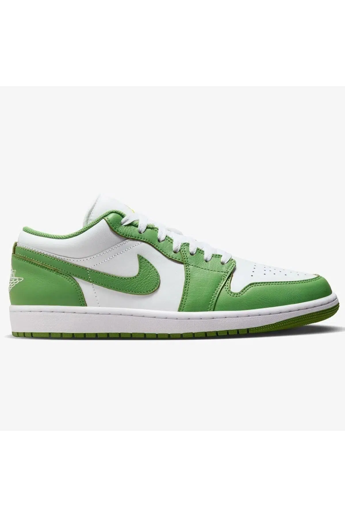 Nike Jordan 1 Low Special Edition Leather Mens Sneaker Hakiki Deri Erkek Günlük Spor Ayakkabı Beyaz Yeşil