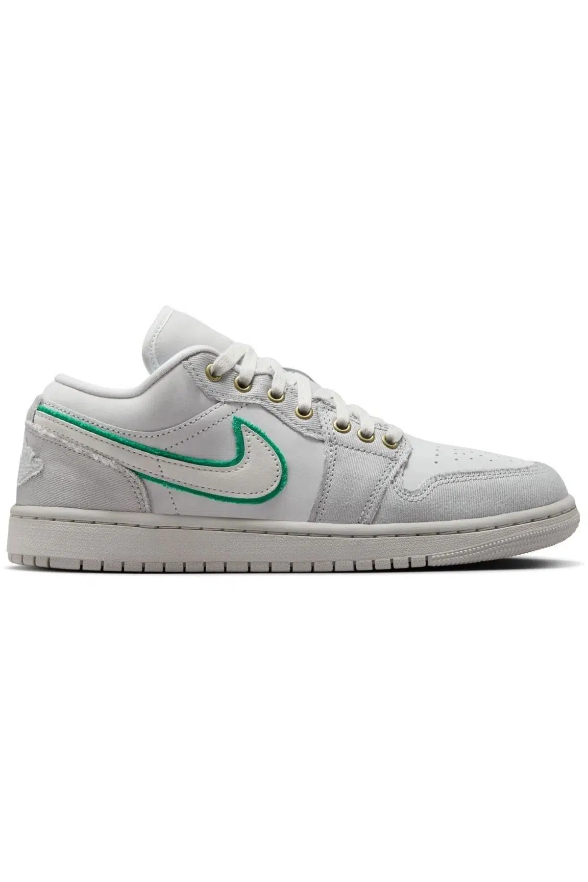 Nike Jordan 1 Low Special Edition Leather Mens Sneaker Hakiki Deri Erkek Günlük Spor Ayakkabı Gri Yeşil
