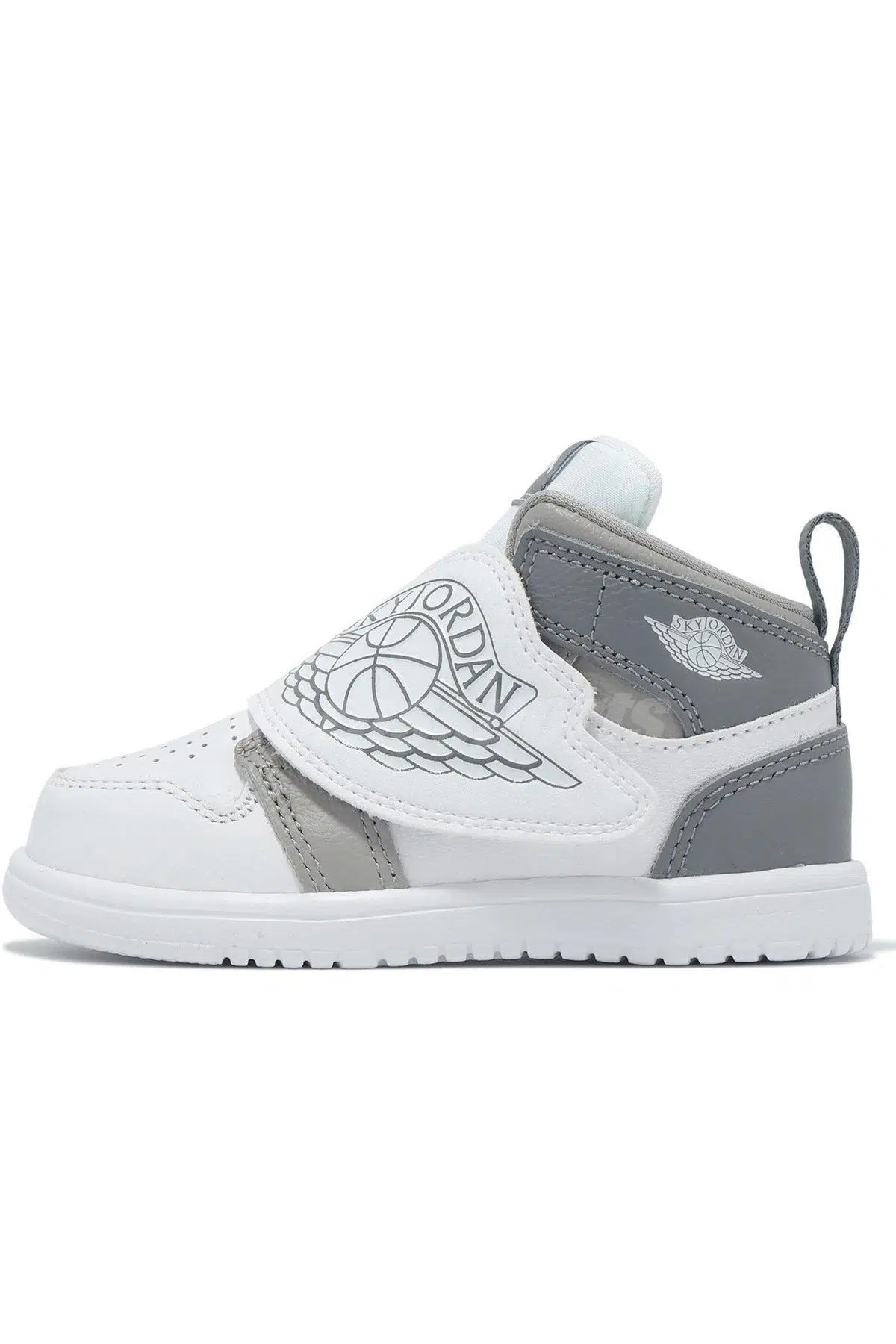 Nike Sky Jordan 1 TD Leather Infant Sneaker Hakiki Deri Cırt Bantlı Çocuk Günlük Spor Ayakkabı Beyaz