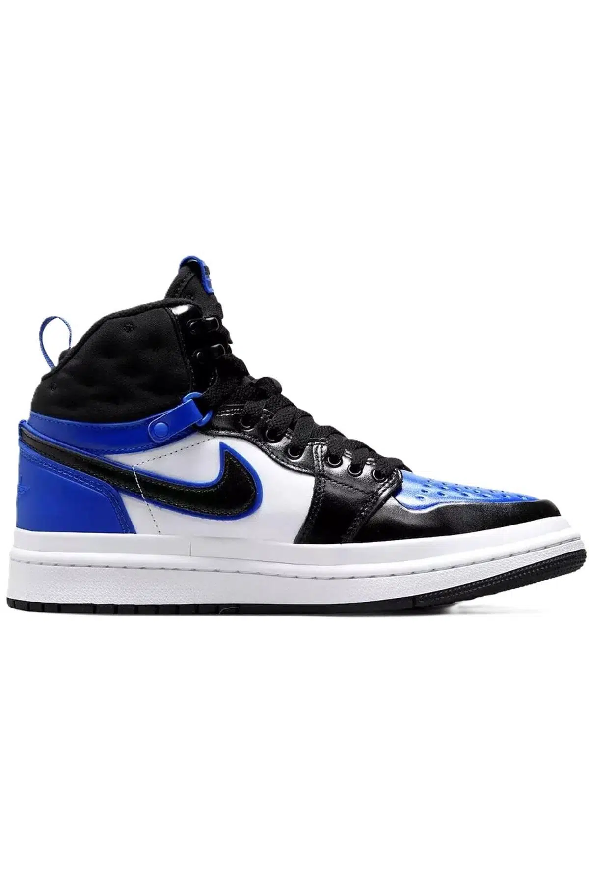 Nike Jordan Acclimate Sneaker Hakiki Deri Siyah Mavi Bilekli Jordan Spor Ayakkabı