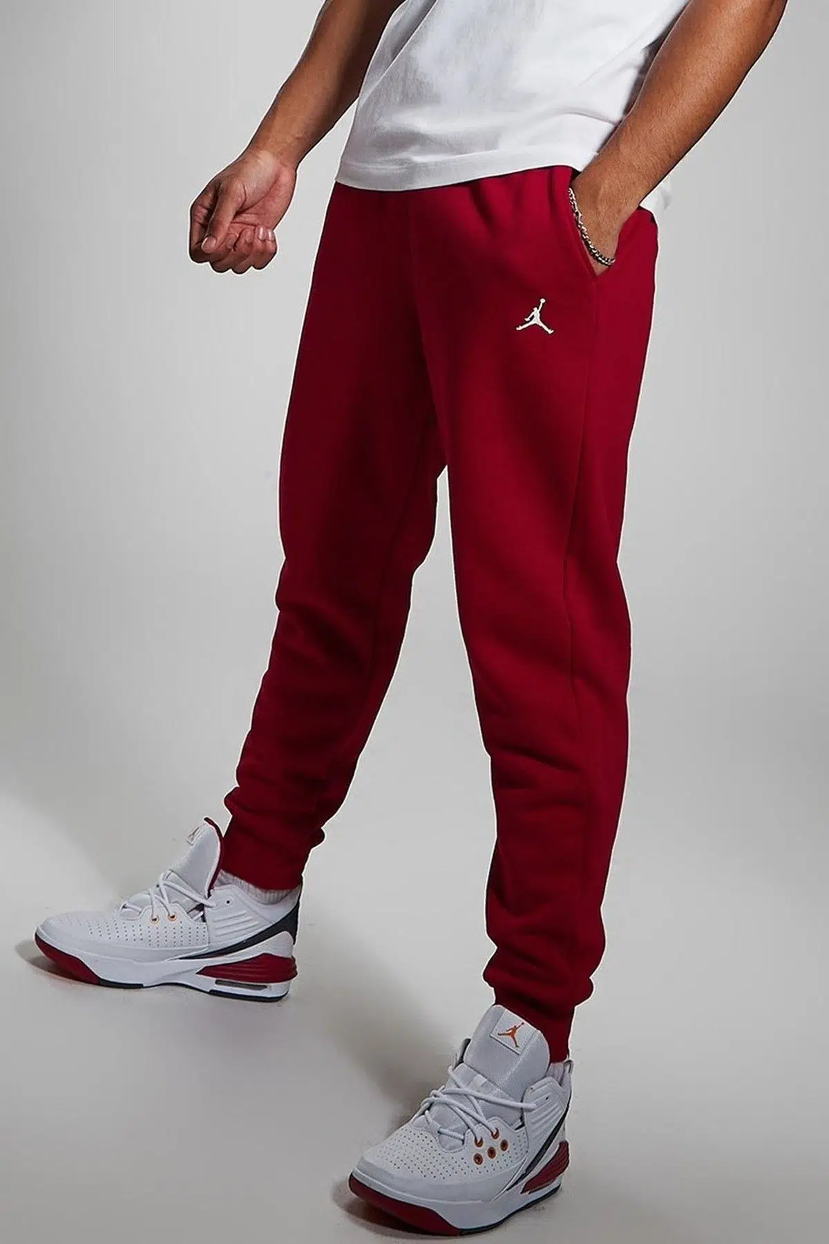 Nike Jordan Air Essentials Fleece Jogger Erkek Eşofman Altı Kırmızı