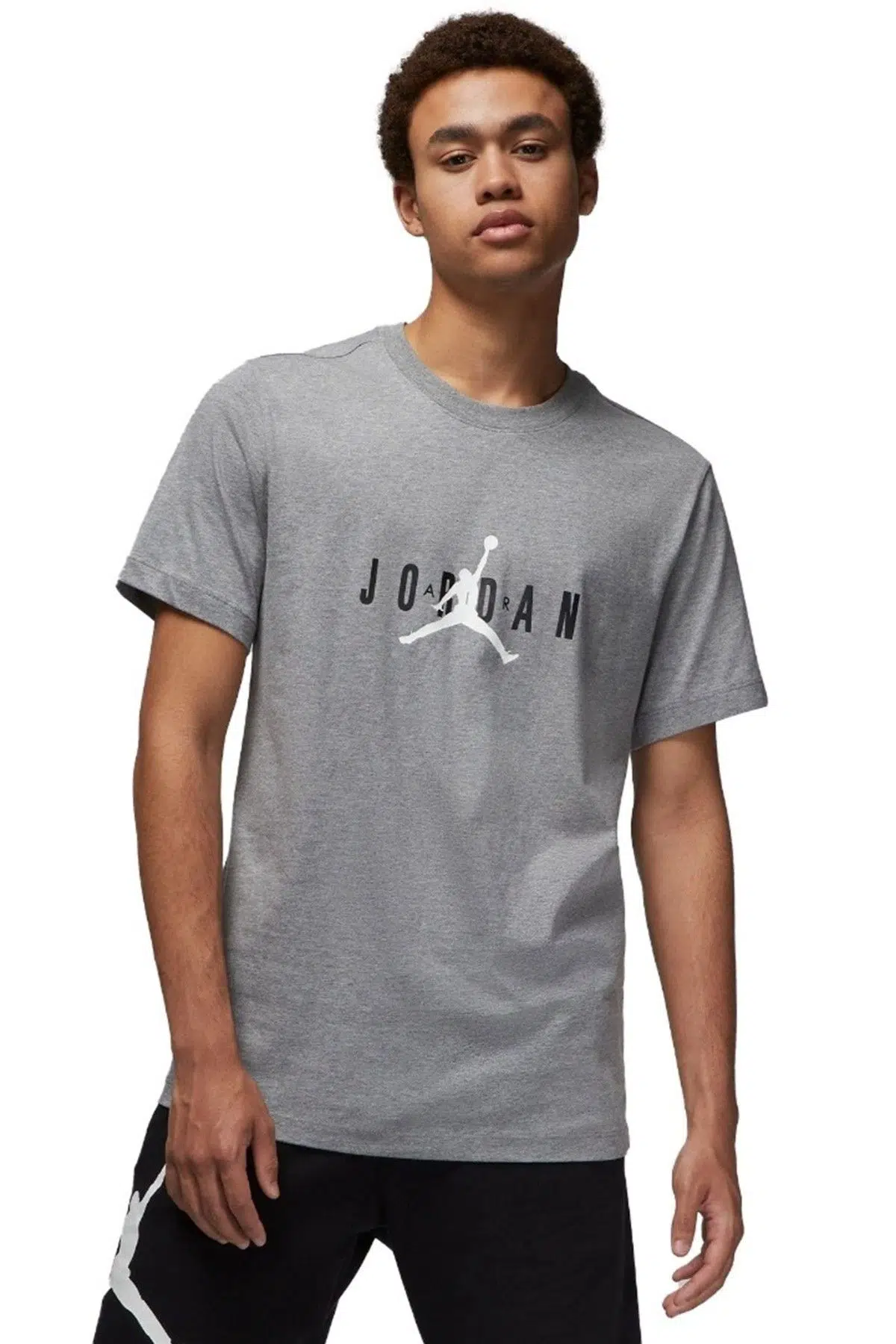 Nike Jordan Air Stretch Short Sleeve Tee Mens T-Shirt Erkek Günlük Tişört Gri
