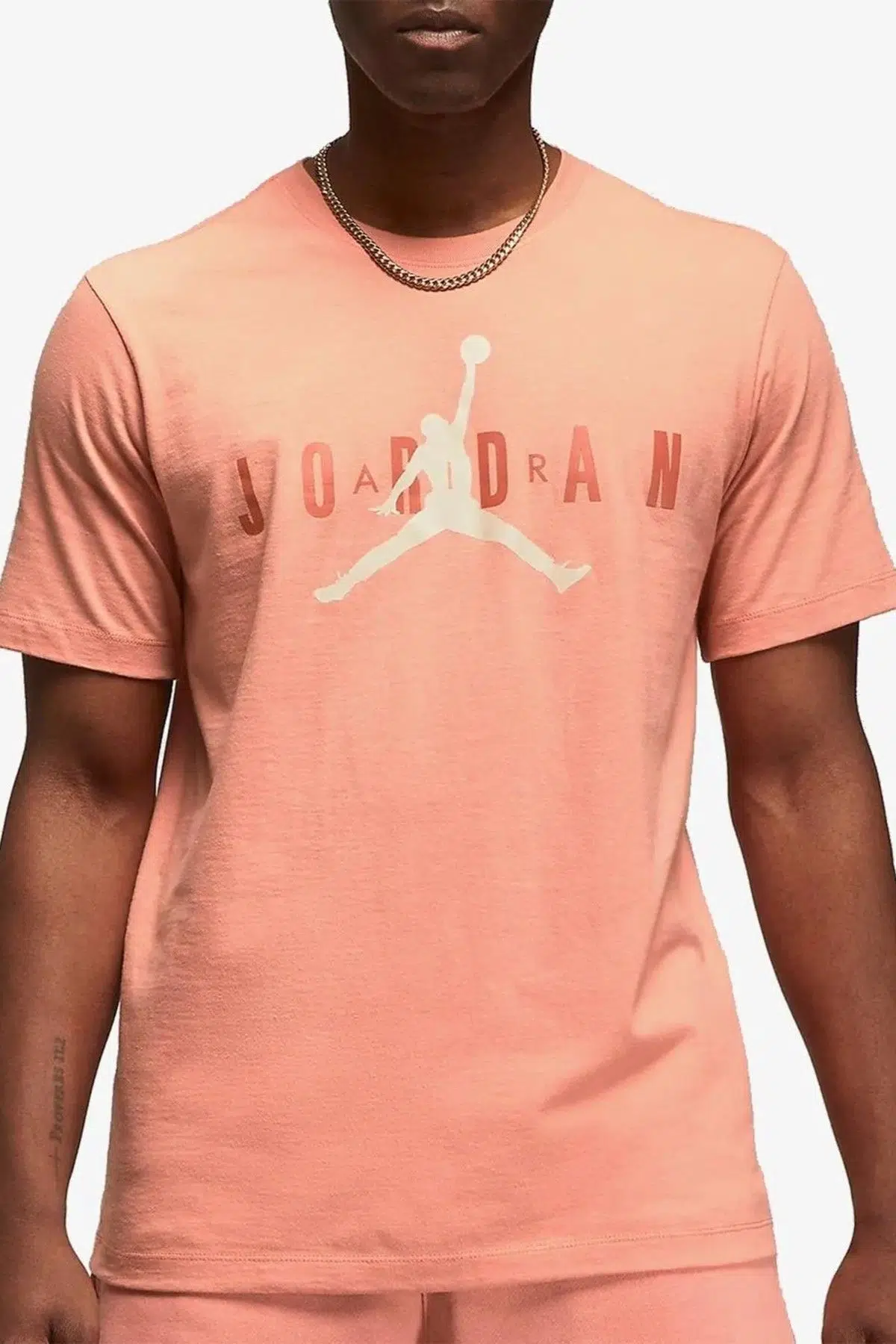 Nike Jordan Air Wordmark Graphic Tshirt Orange Jordan Grafik Baskılı Tişört Turuncu