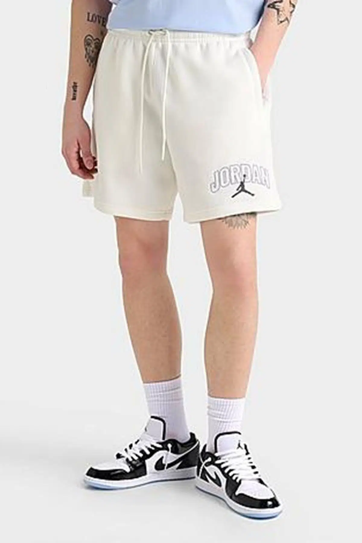 Nike Jordan Brooklyn Fleece Men's Graphic Shorts Erkek Pamuklu Şort Kırık Beyaz