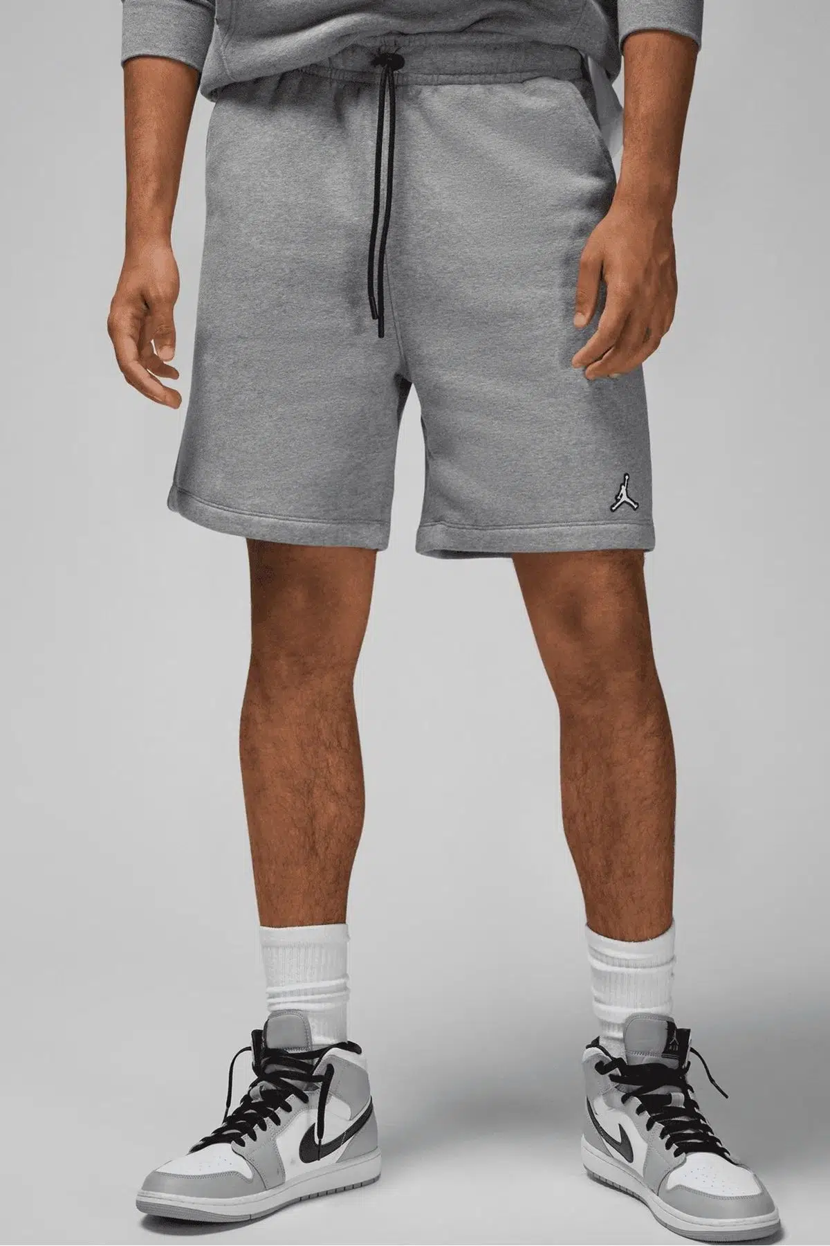 Nike Jordan Brooklyn Fleece Unisex Shorts Şardonlu Kalın Şort Gri