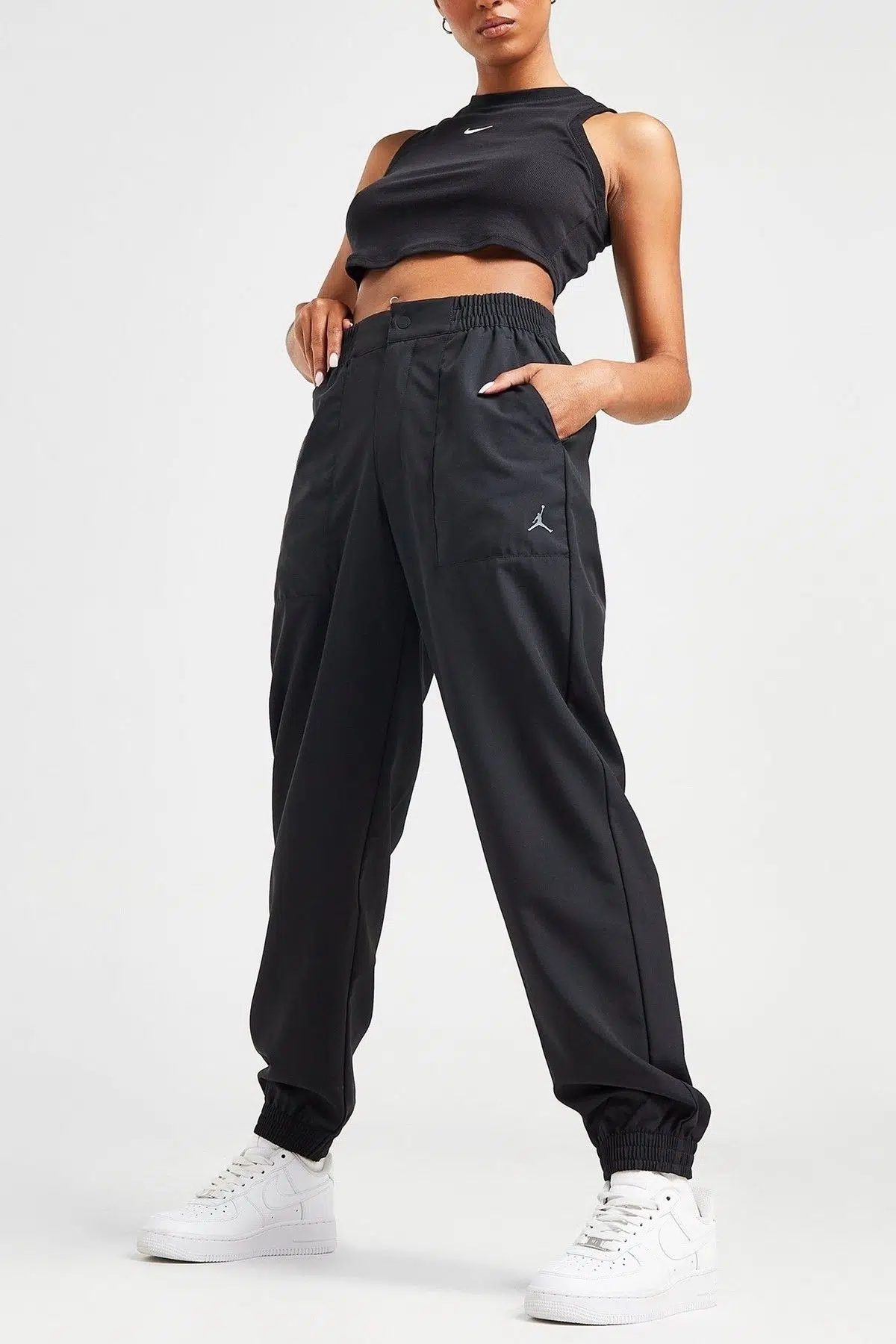 Nike Jordan Women's Woven Core Black Jogger Pant Kadın Dokuma Eşofman Altı Siyah