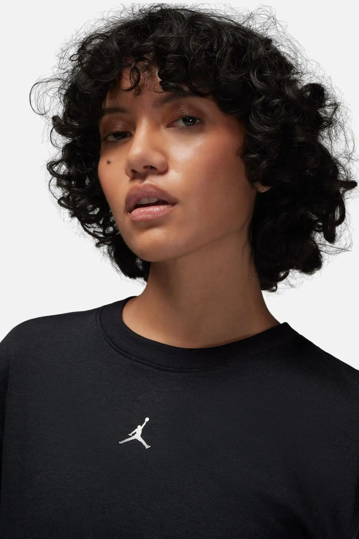 Nike Jordan Diamond Jumpan Women’s Loose Fit Top T-shirt Kadın Bol Kalıp File Detaylı Tişört Siyah