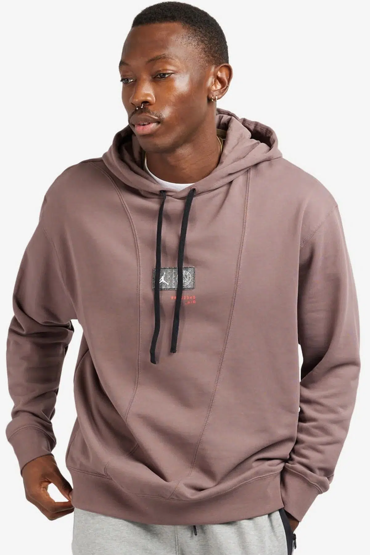 Nike Jordan Psg Fleece Pullover Hoodie Erkek Kapüşonlu Sweatshirt Kahverengi
