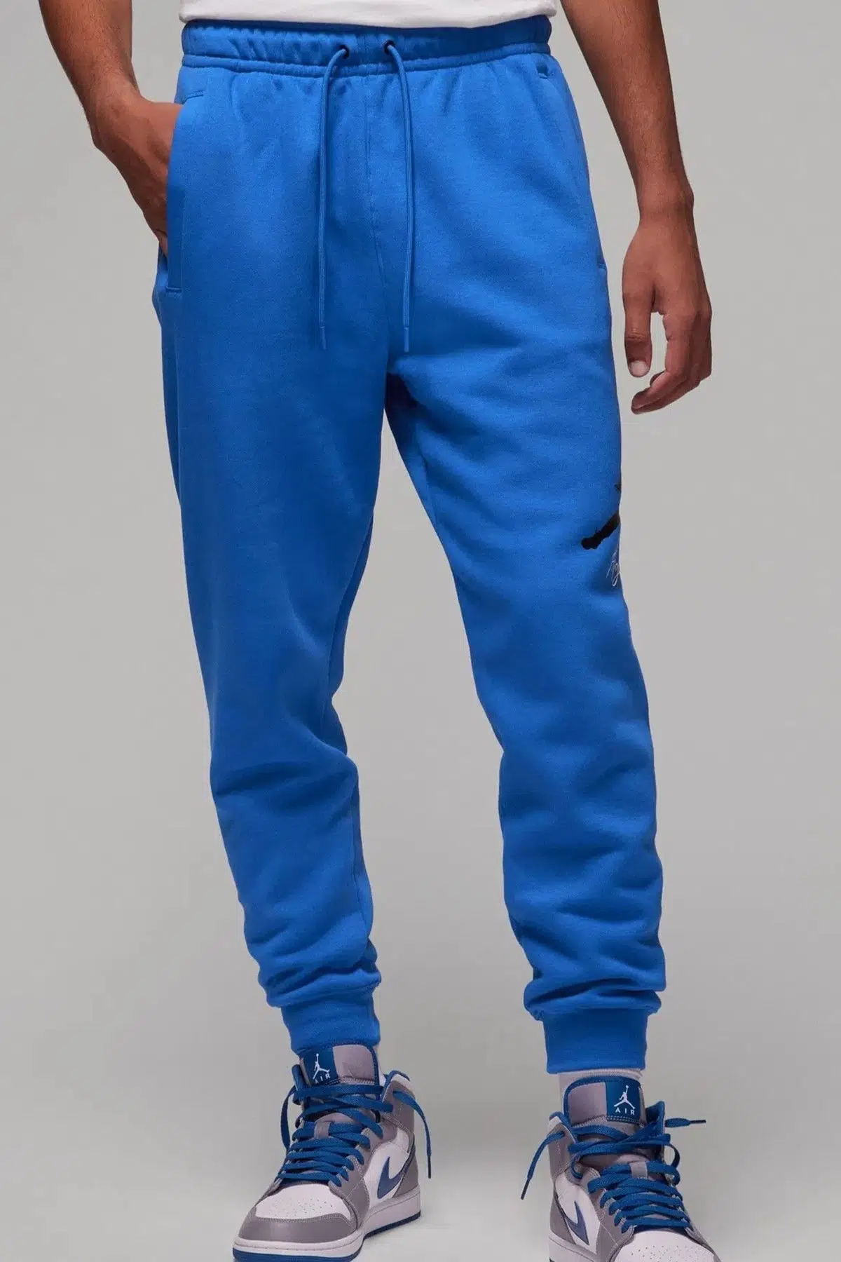 Nike Jordan Essentials Flc Baseline Men's Pant Blue Erkek Eşofman Altı Mavi