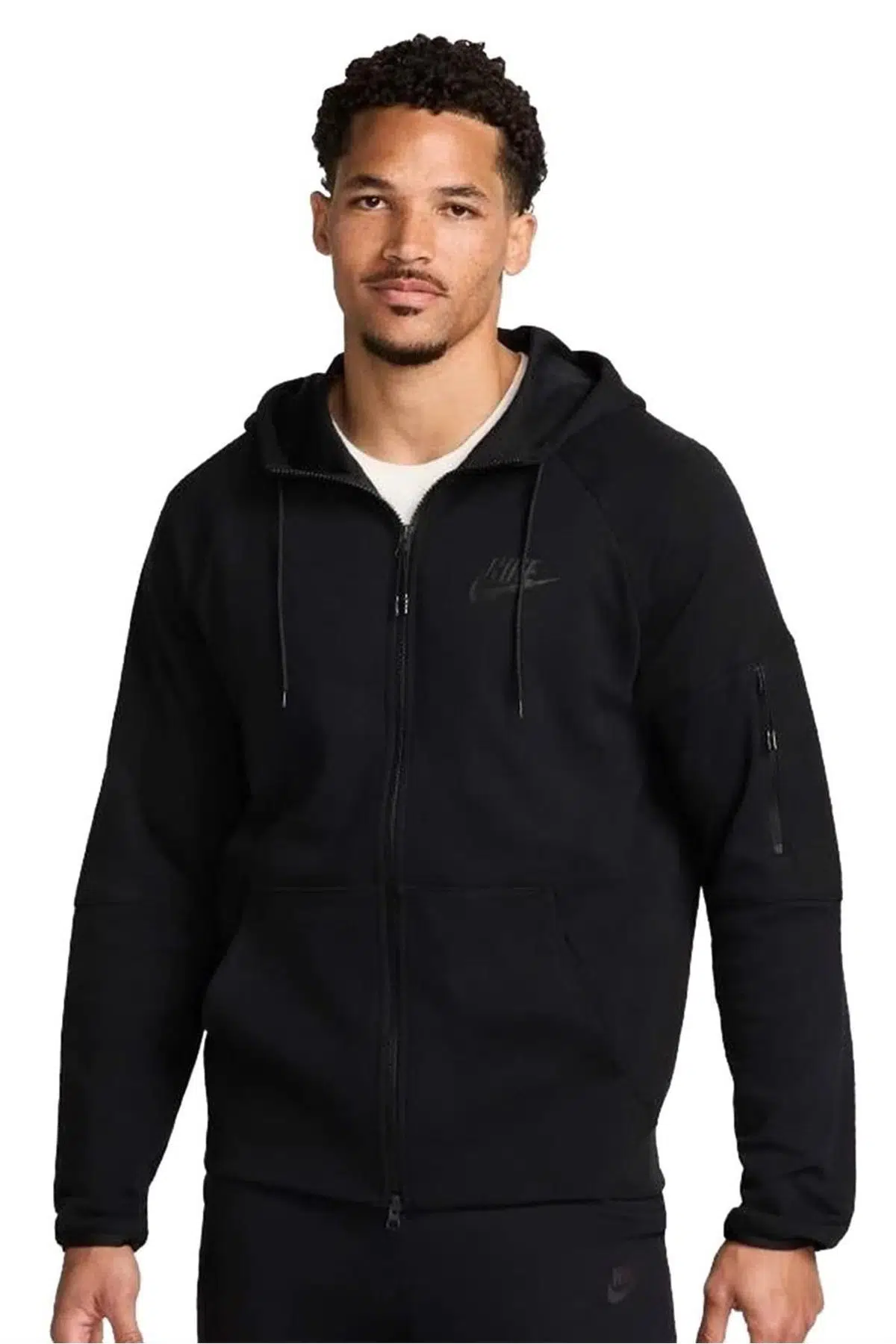 Nike Sportswear Tech Essentials Men's Full Zip Hoodie Sweatshirt Erkek Kapüşonlu Sweatshirt Siyah