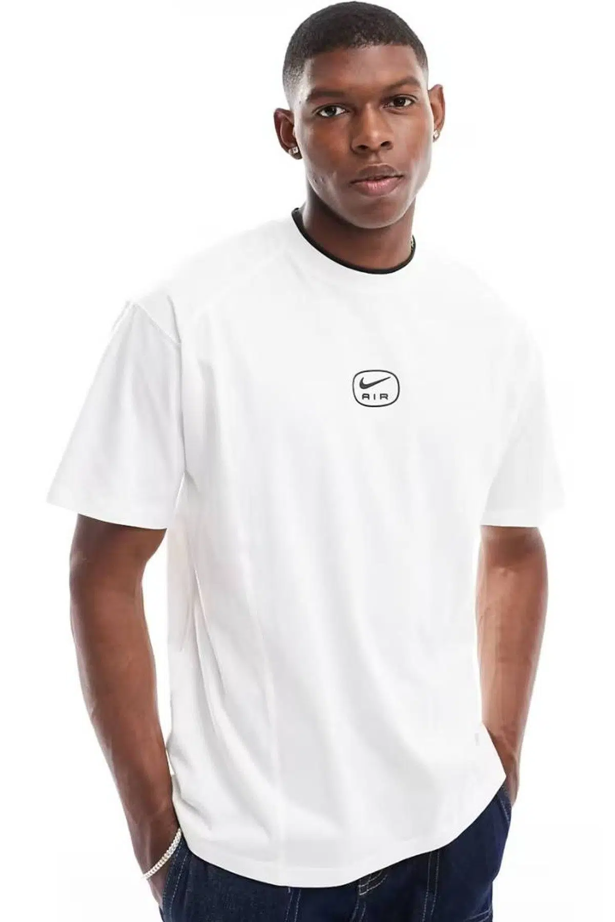 Nike Air Looose Fit Tee Bol Kesim Tişört Beyaz