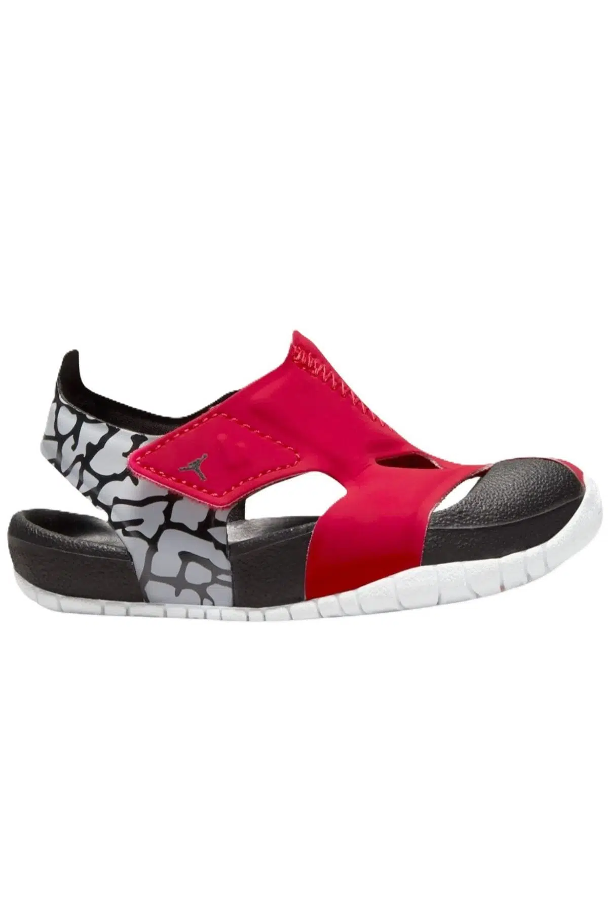 Nike Jordan Flare Cırtlı Bebek Sandalet Siyah Bordo