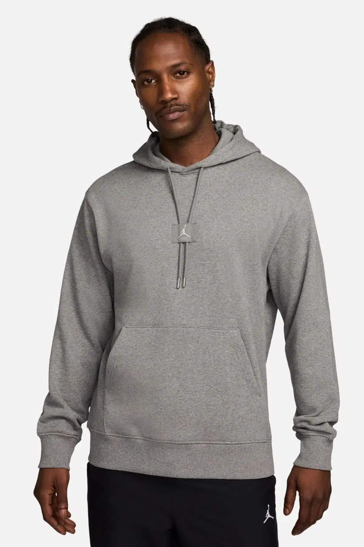 Nike Jordan Flight Fleece Hoodie Mens Gray Sweatshirt Kapüşonlu Erkek Sweatshirt Gri