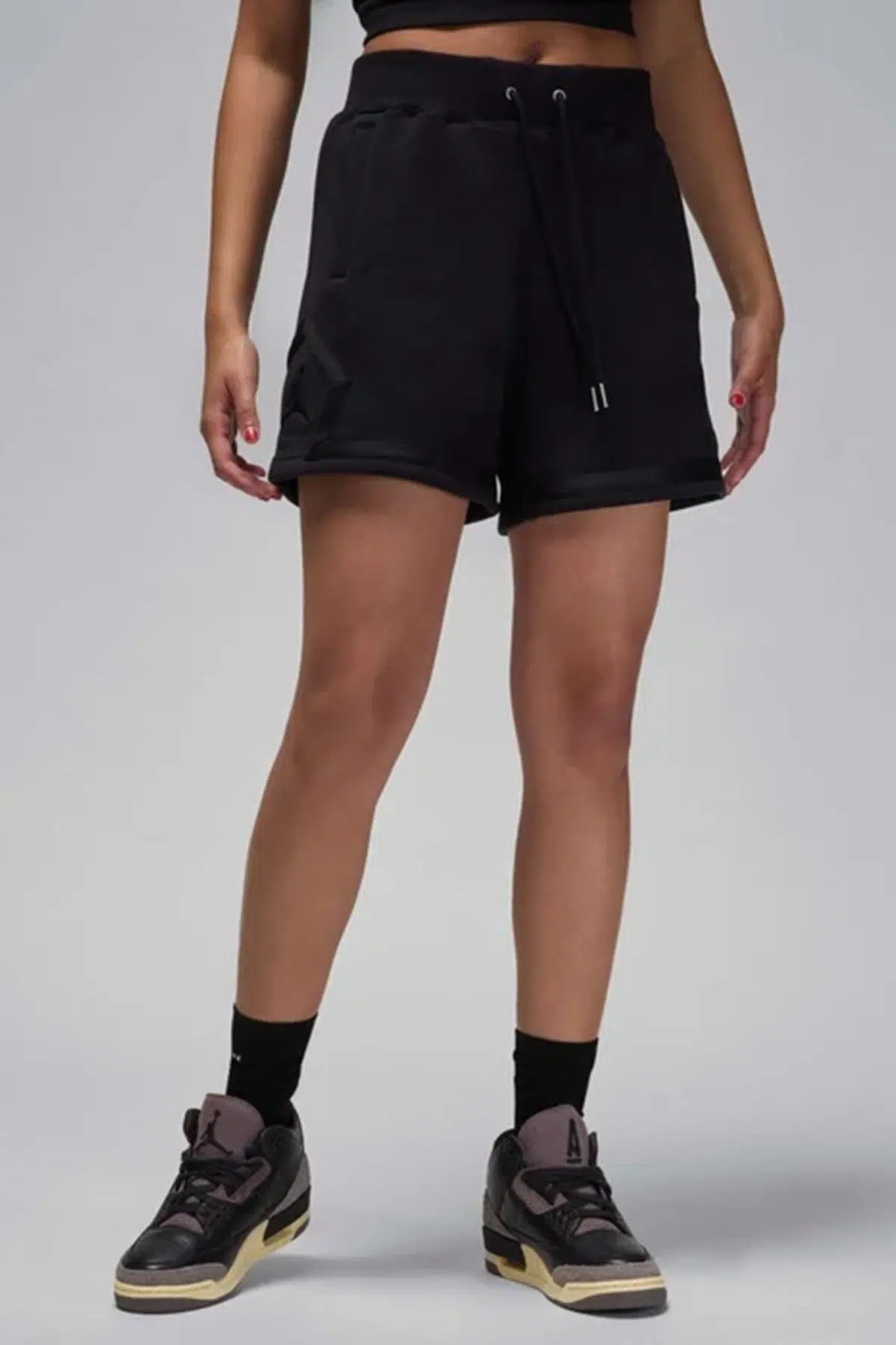 Nike Jordan Flight Fleece Women's Diamond Shorts Kadın Pamuklu Şort Siyah