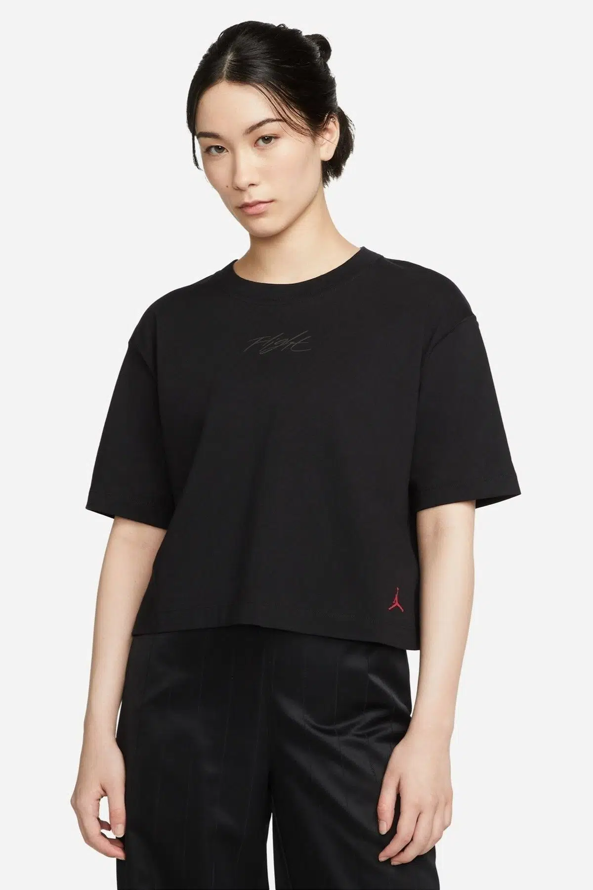 Nike Jordan Heritage Graphic Loose Fit Womens Tee Bol Kesim Kadın Günlük Tişört Siyah