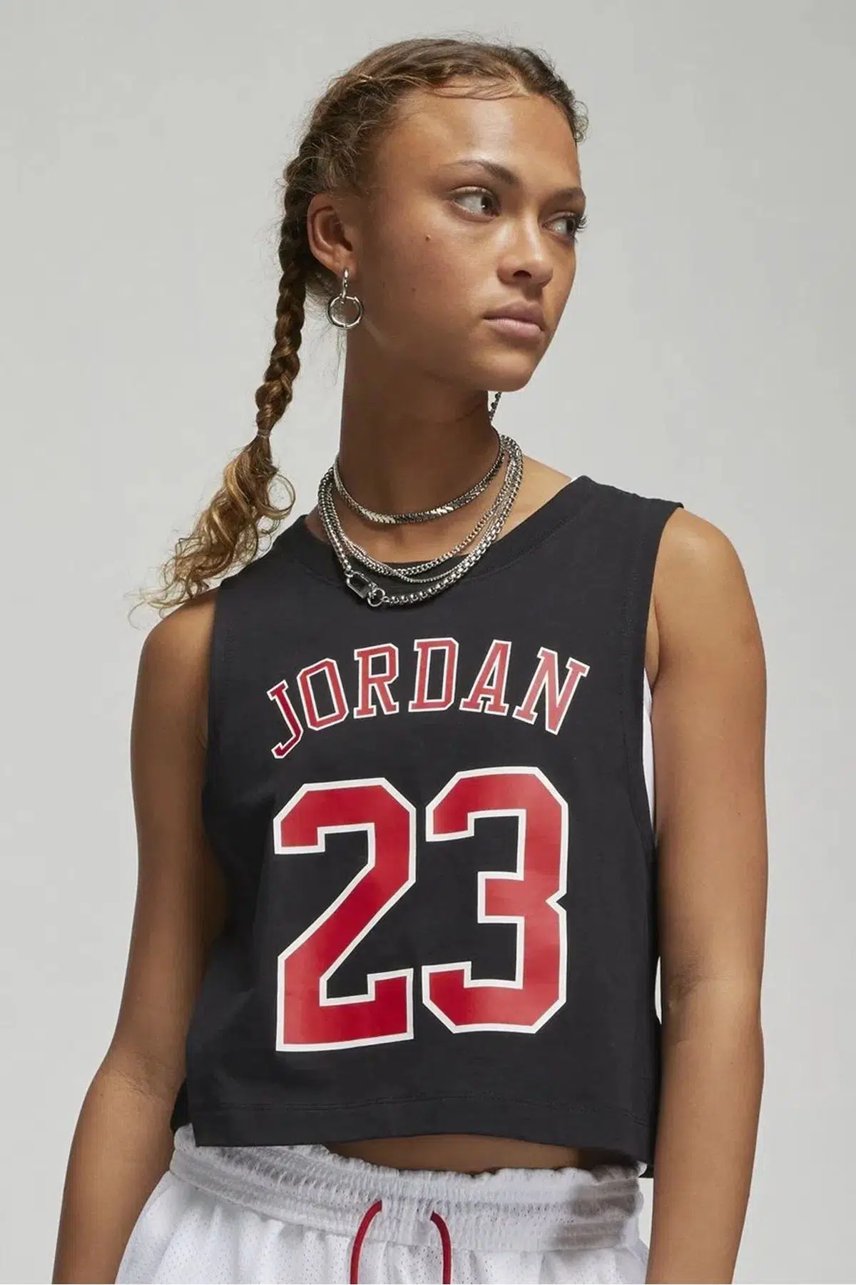 Nike Jordan Heritage Tank Croped Stylerunner Kadın Crop Spor Atlet Siyah