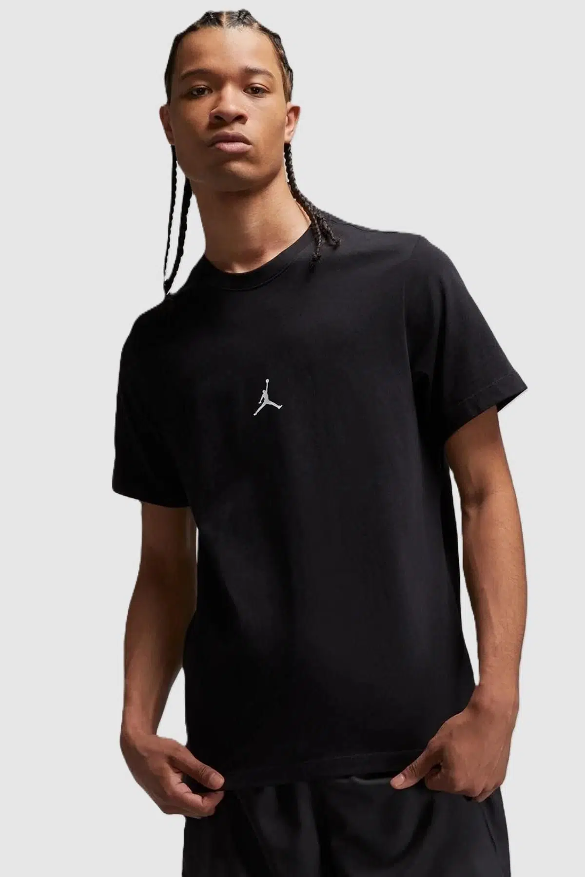 Nike Air Jordan M J Ess Flight23 Gx Ss Crew Erkek Tişört Siyah