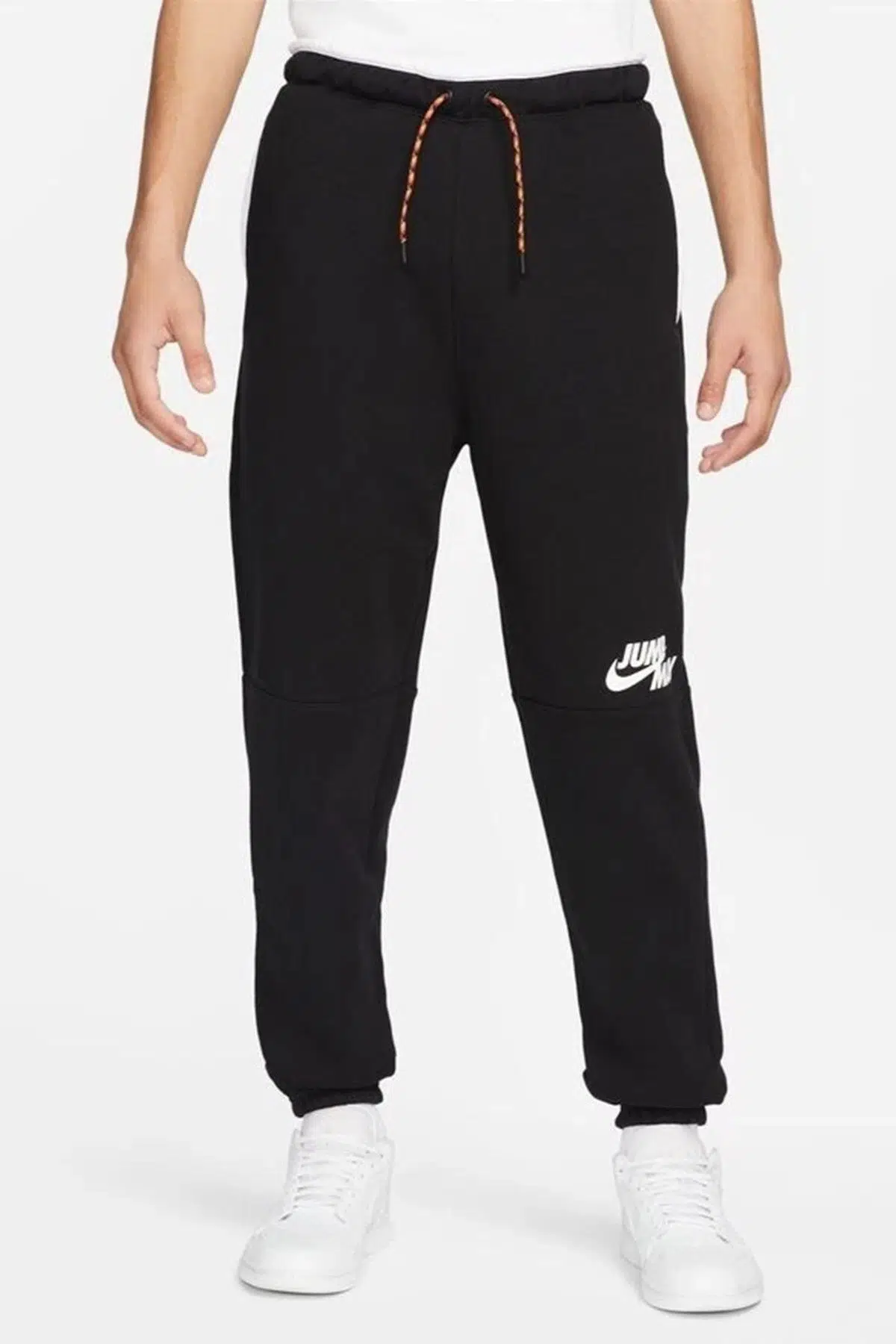 Nike Jordan Jumpman Fleece Mens Pant Black Lastik paçalı Erkek Eşofman Altı Siyah 