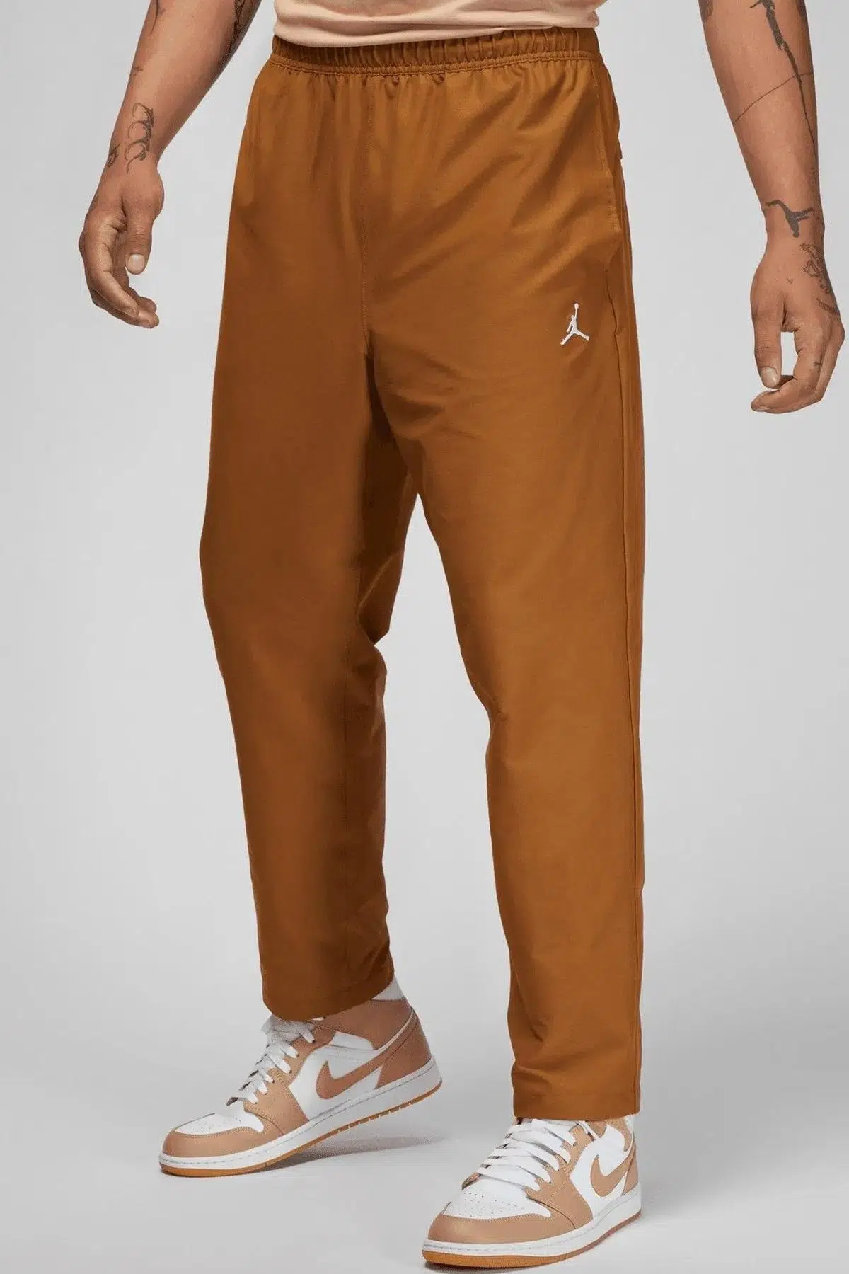 Nike Jordan Essentials Men's Cropped Trousers Erkek Dokuma Eşofman Altı Açık Kahve