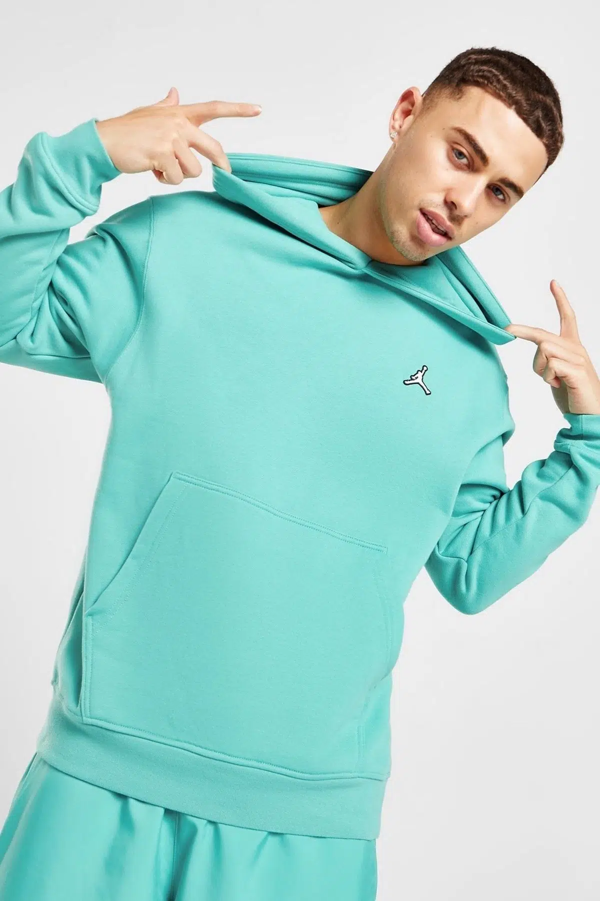 Nike Jordan Jumpman Unisex Pull Over Hoodie Kapüşonlu Yeşil Sweatshirt 