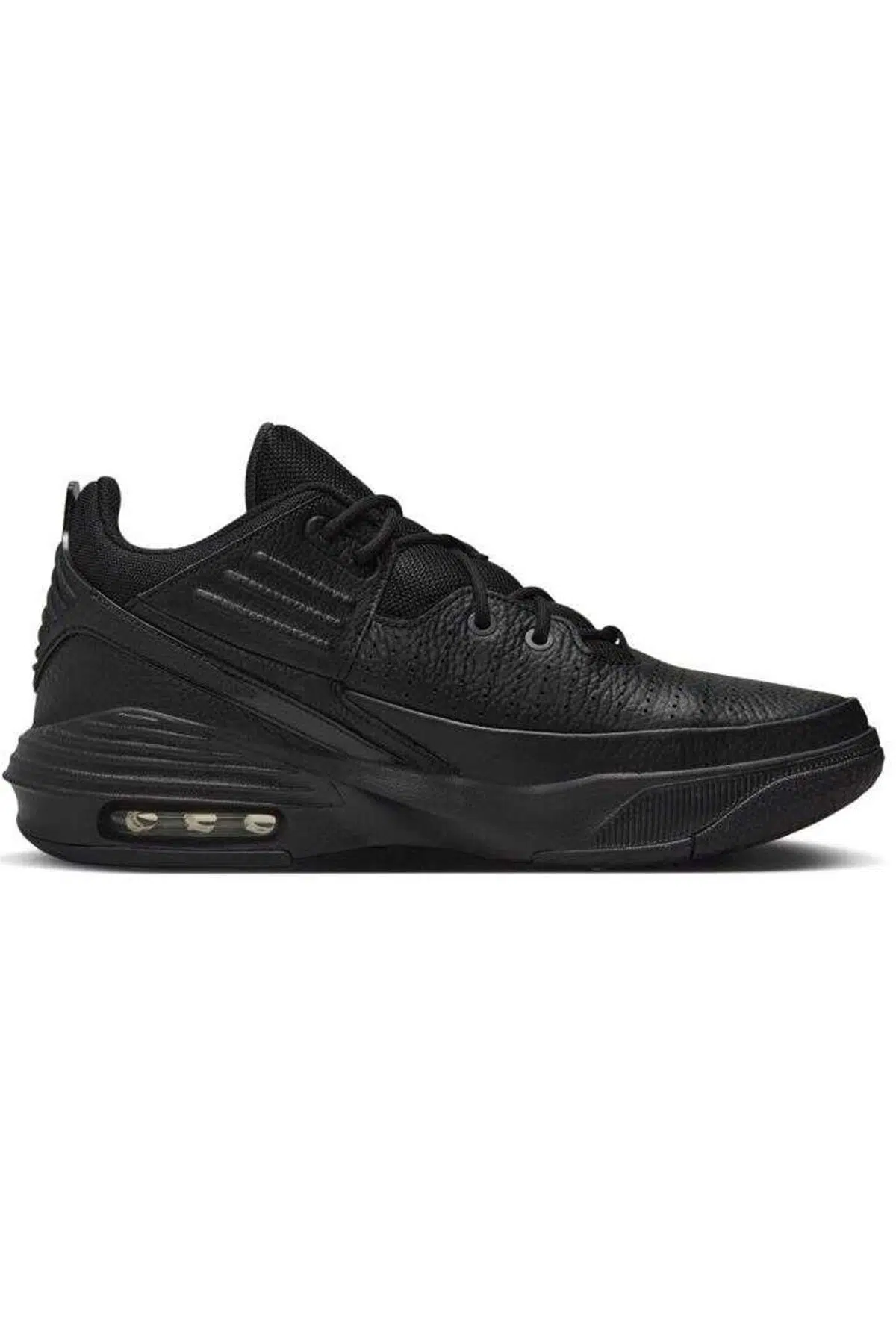 Nike Jordan Max Aura 5 Leather Unisex Sneaker Hakiki Deri Bilekli Unisex Günlük Spor Ayakkabı Siyah