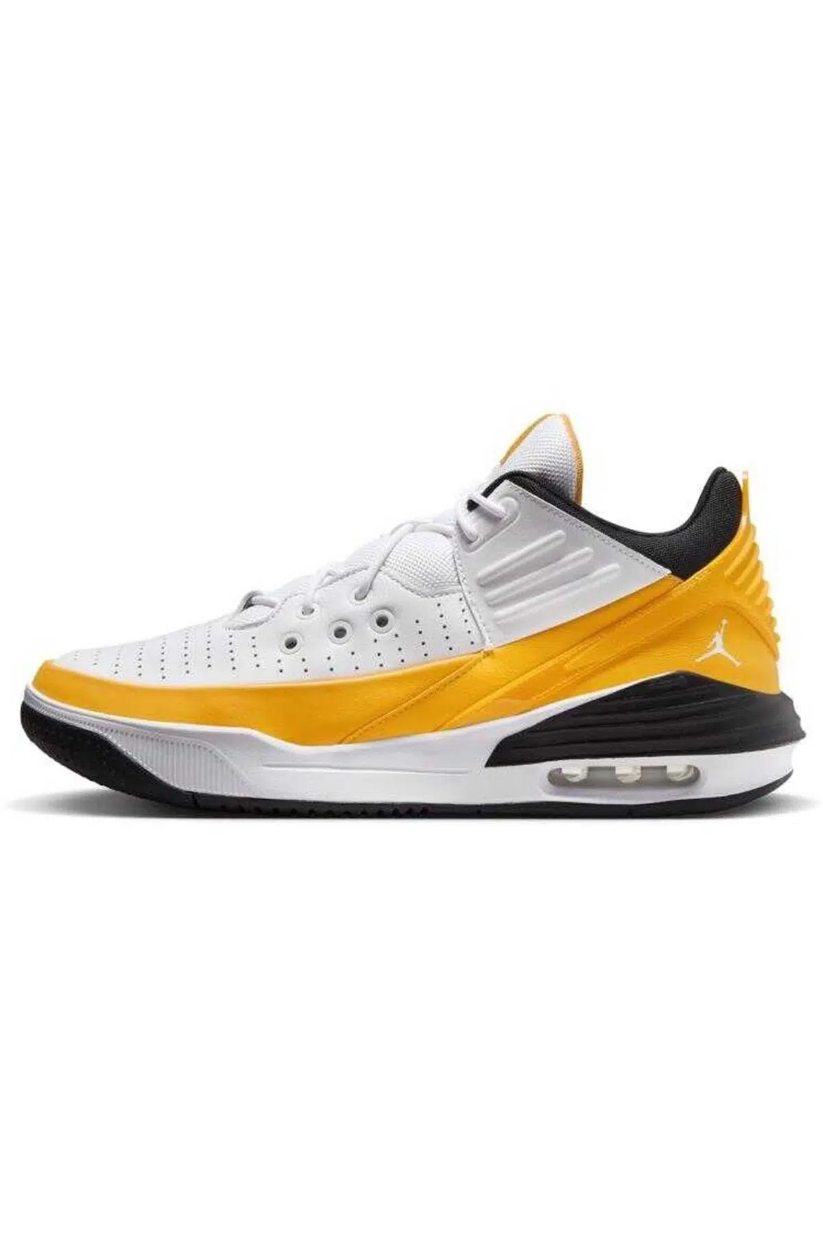 Nike Jordan Max Aura 5 Shoes Leather Hakiki Deri Bilekli Unisex Spor Ayakkabı Beyaz Sarı